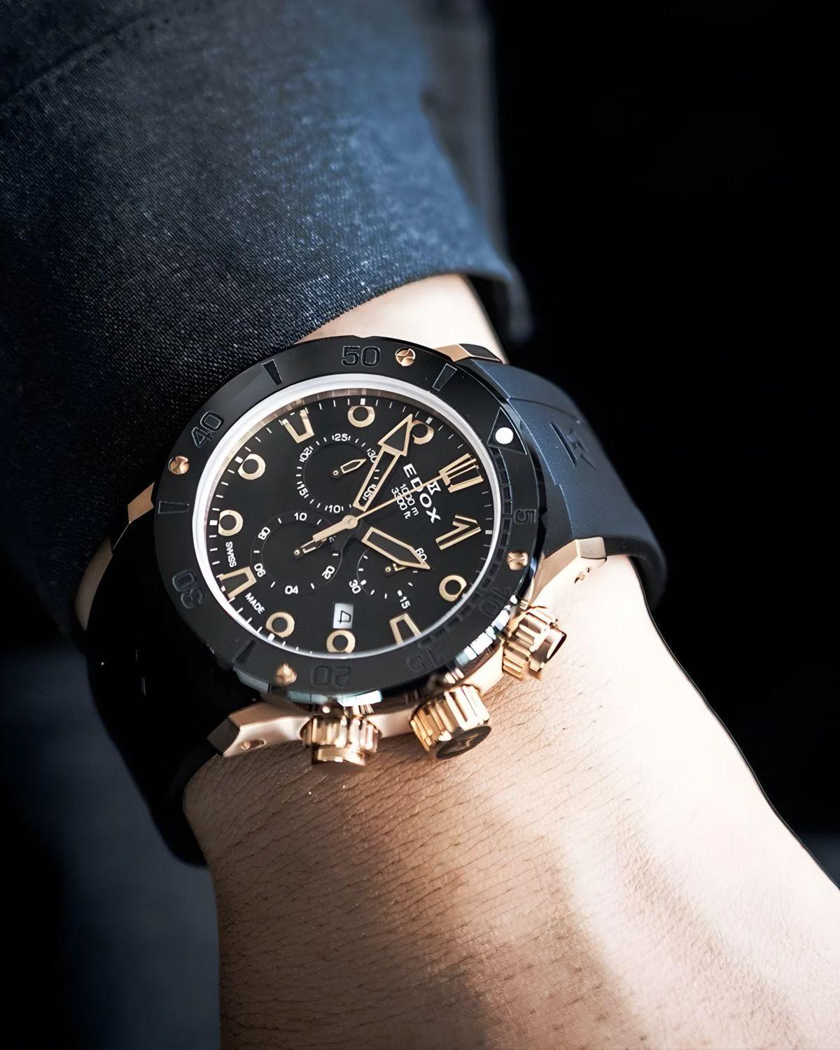 Reloj Edox Chronograph Negro Hombre 10242.TINRNIR-2