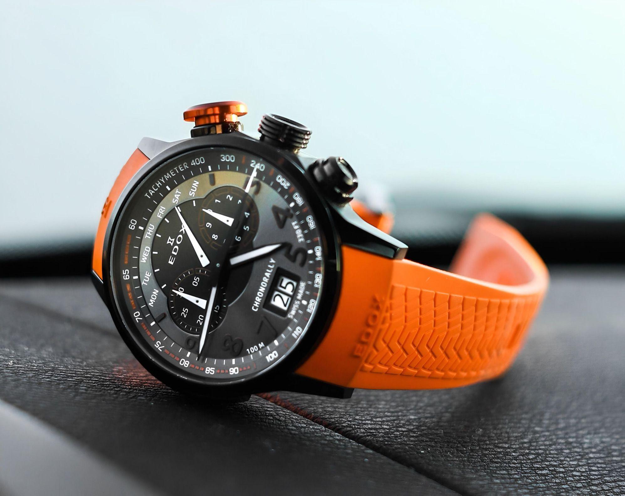 Reloj Edox Chronorally Chronograph Hombre-2