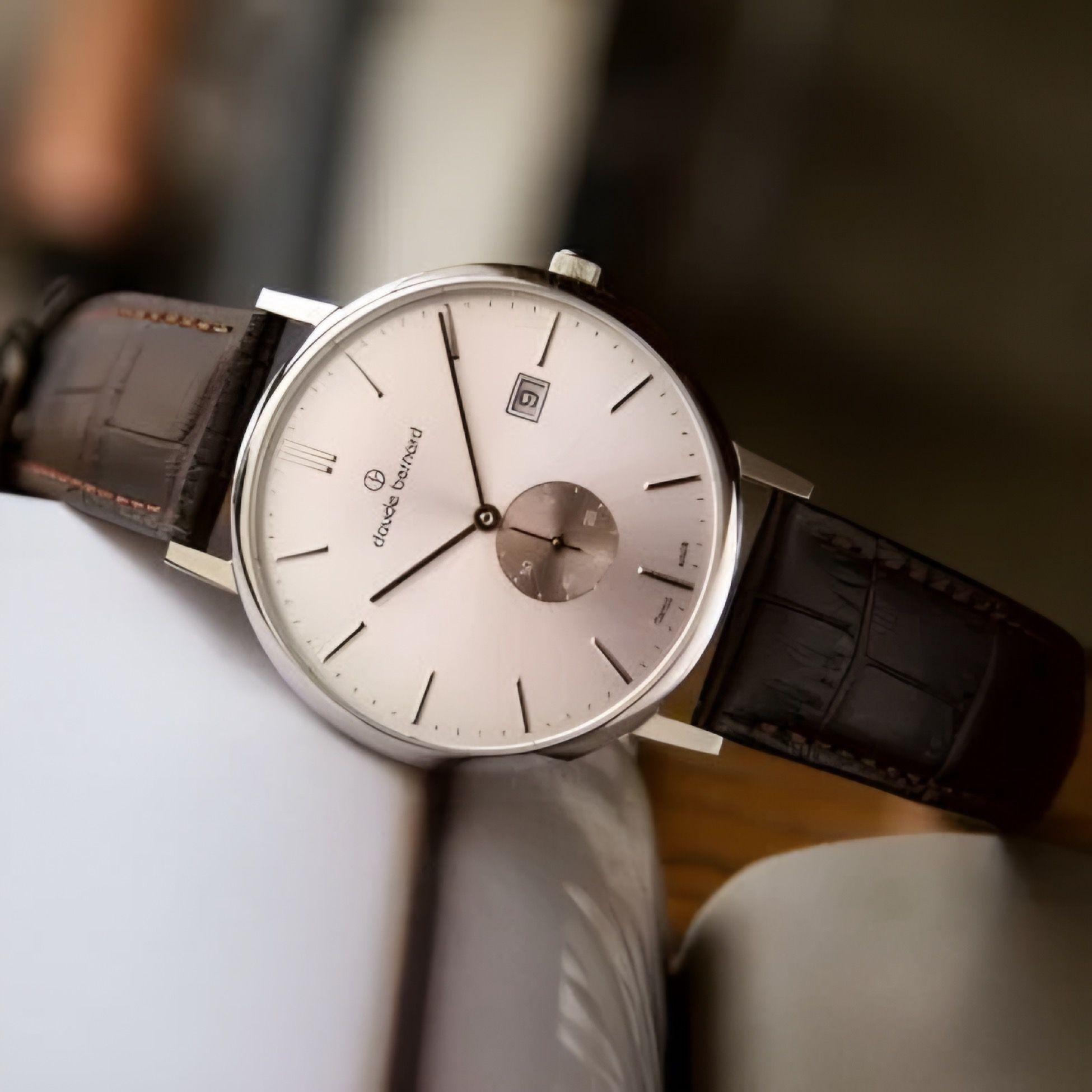Reloj Claude Bernard Slim Line Cuero  Hombre-3