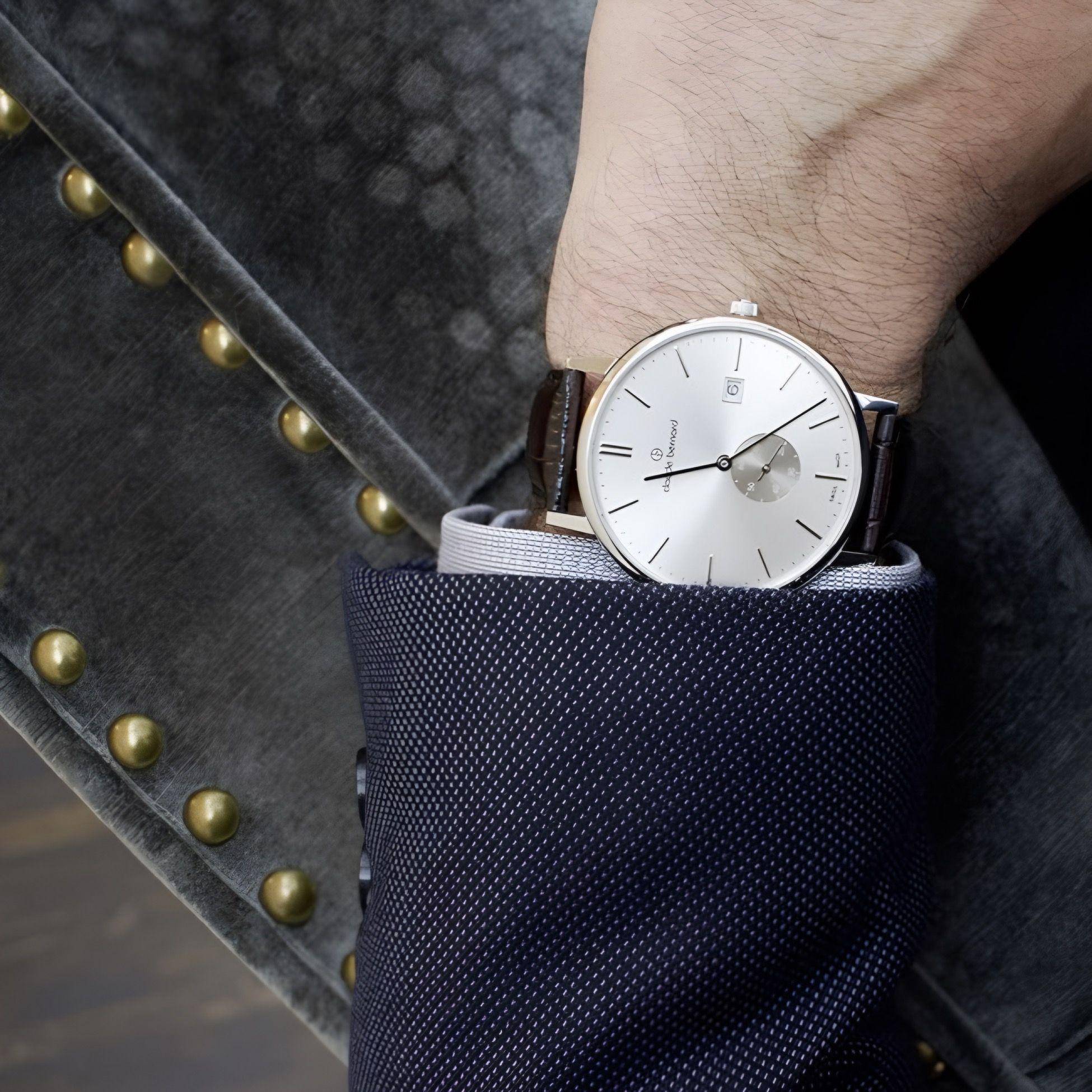 Reloj Claude Bernard Slim Line Cuero  Hombre-4