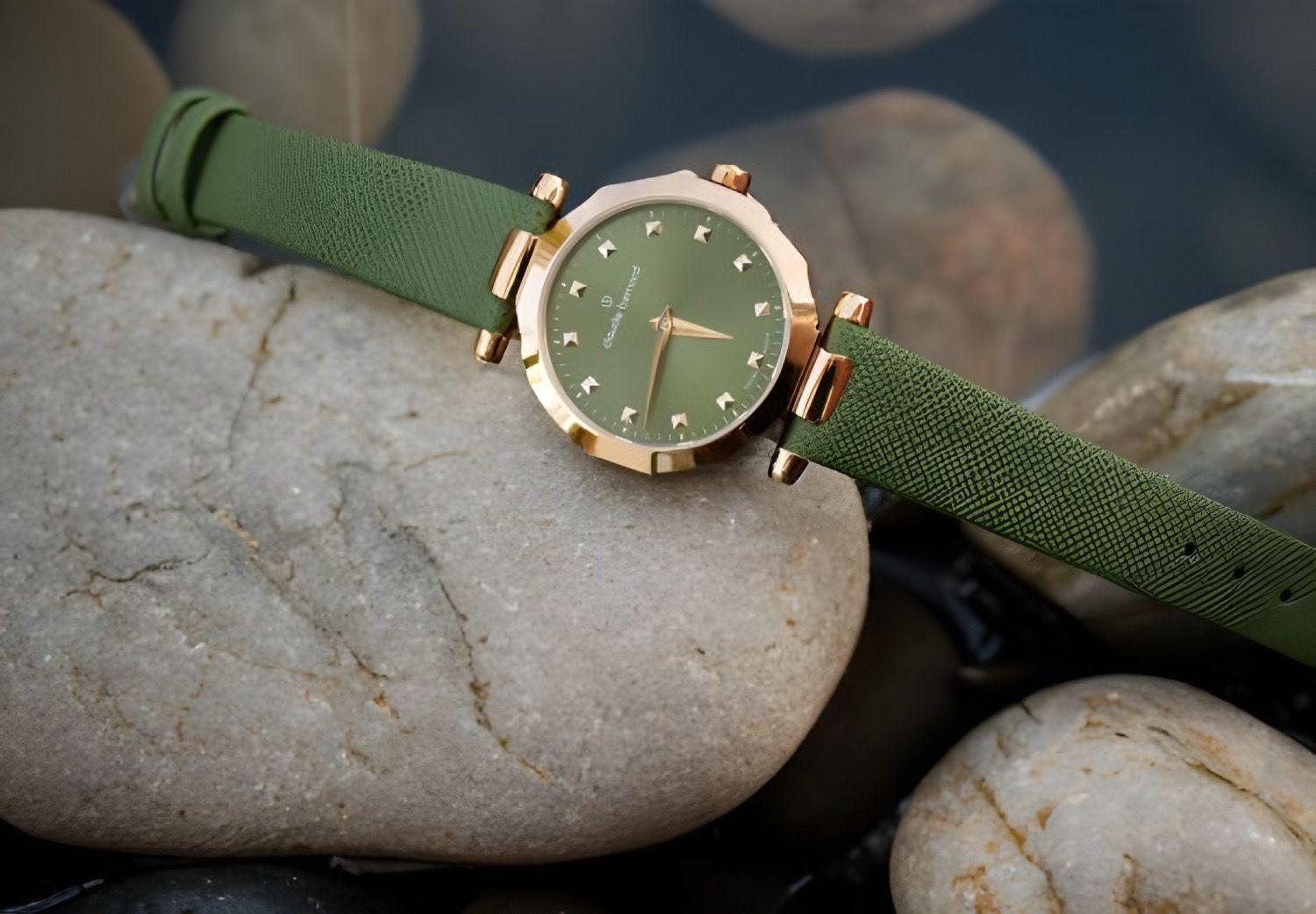 Reloj Claude Bernard Dress Code Verde Mujer-3