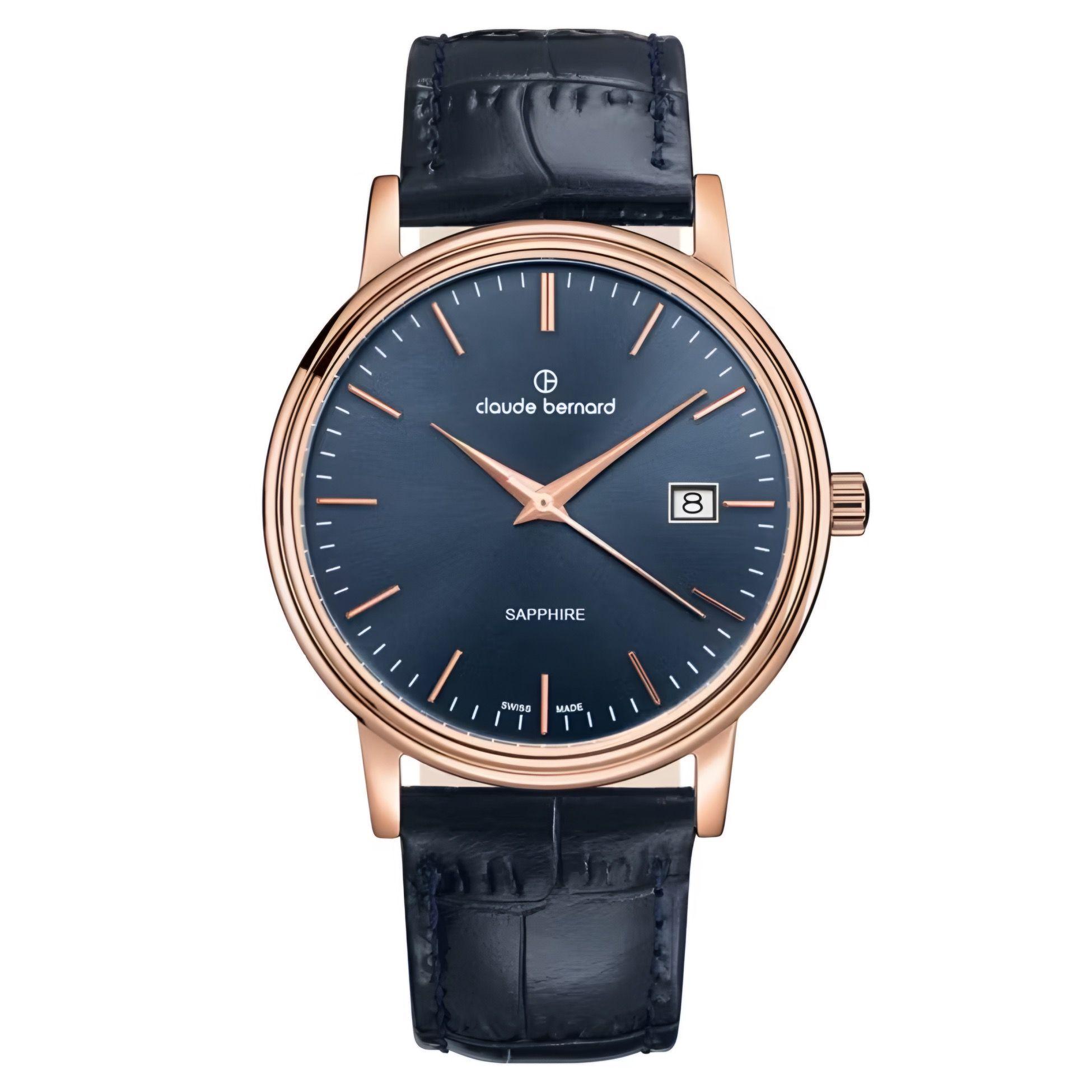 Reloj Claude Bernard Classic Azul Hombre -0