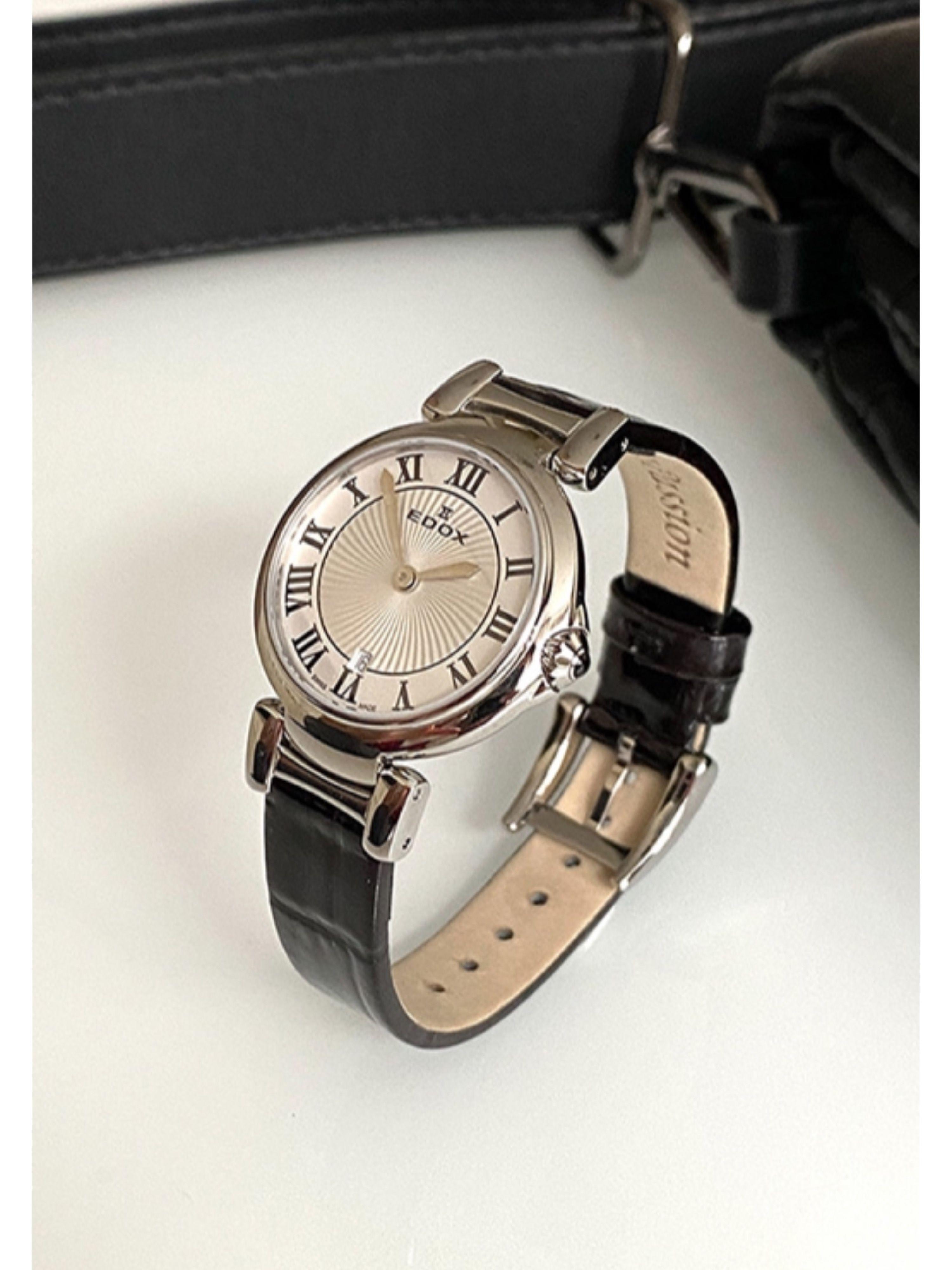 Reloj Edox Roman Numeral La Passion Mujer-4