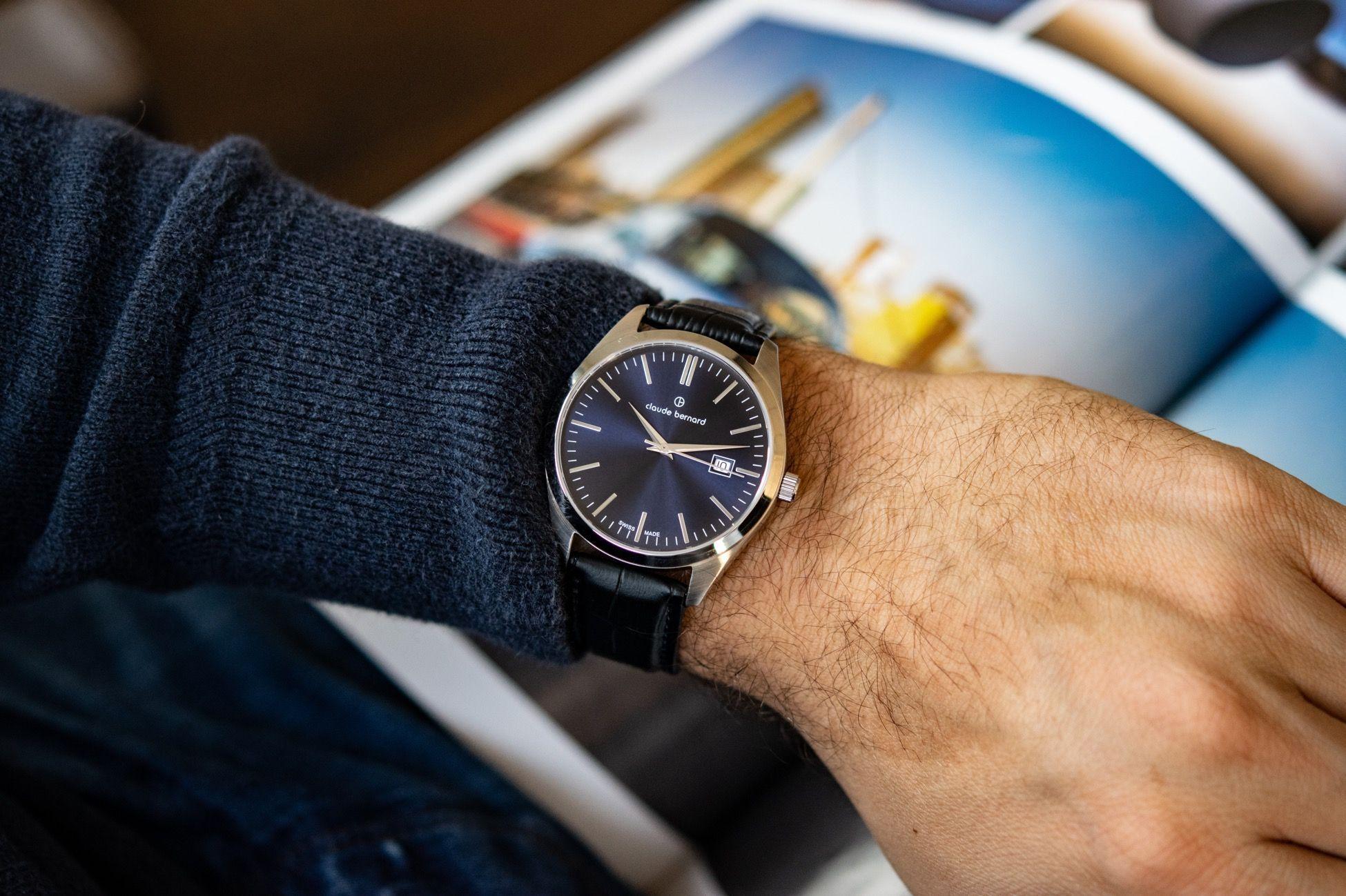 Reloj Claude Bernard Classic Azul 42mm Hombre-4