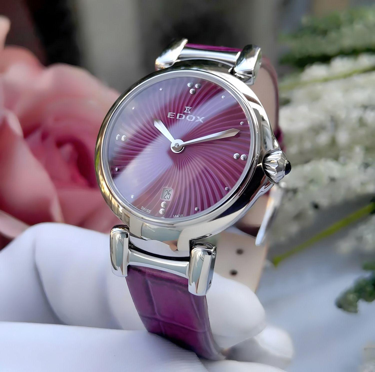Reloj Edox La Passion Violeta Mujer 57002.3CROIN-2