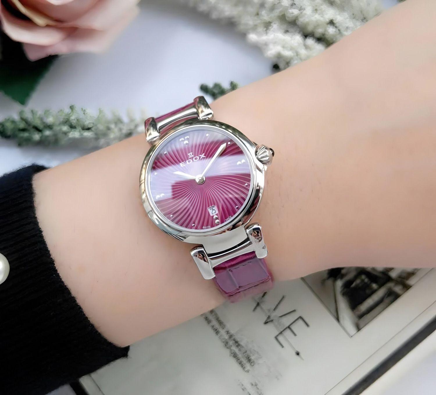 Reloj Edox La Passion Violeta Mujer 57002.3CROIN-3