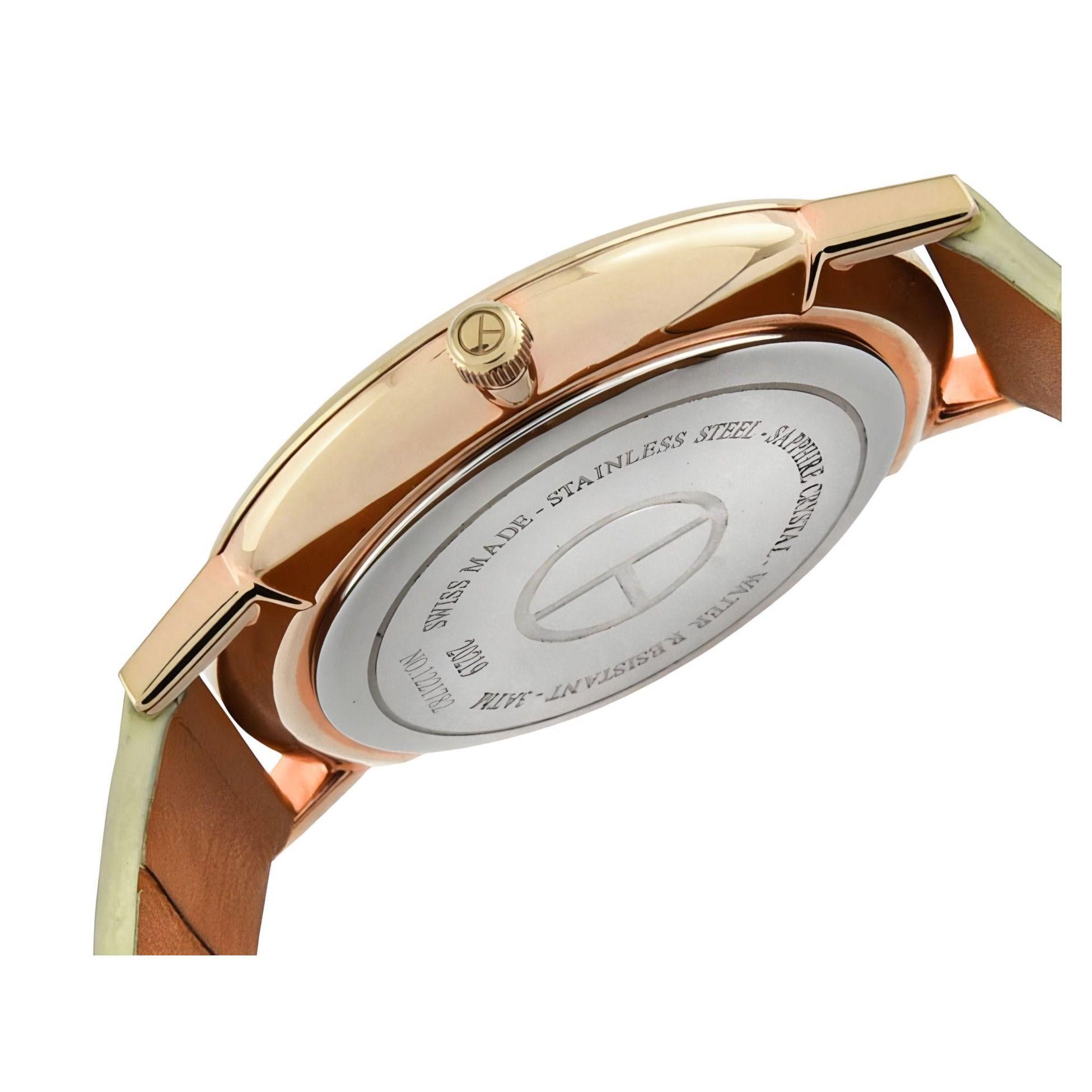 Reloj Claude Bernard Slim Line Camel 41mm Hombre -3