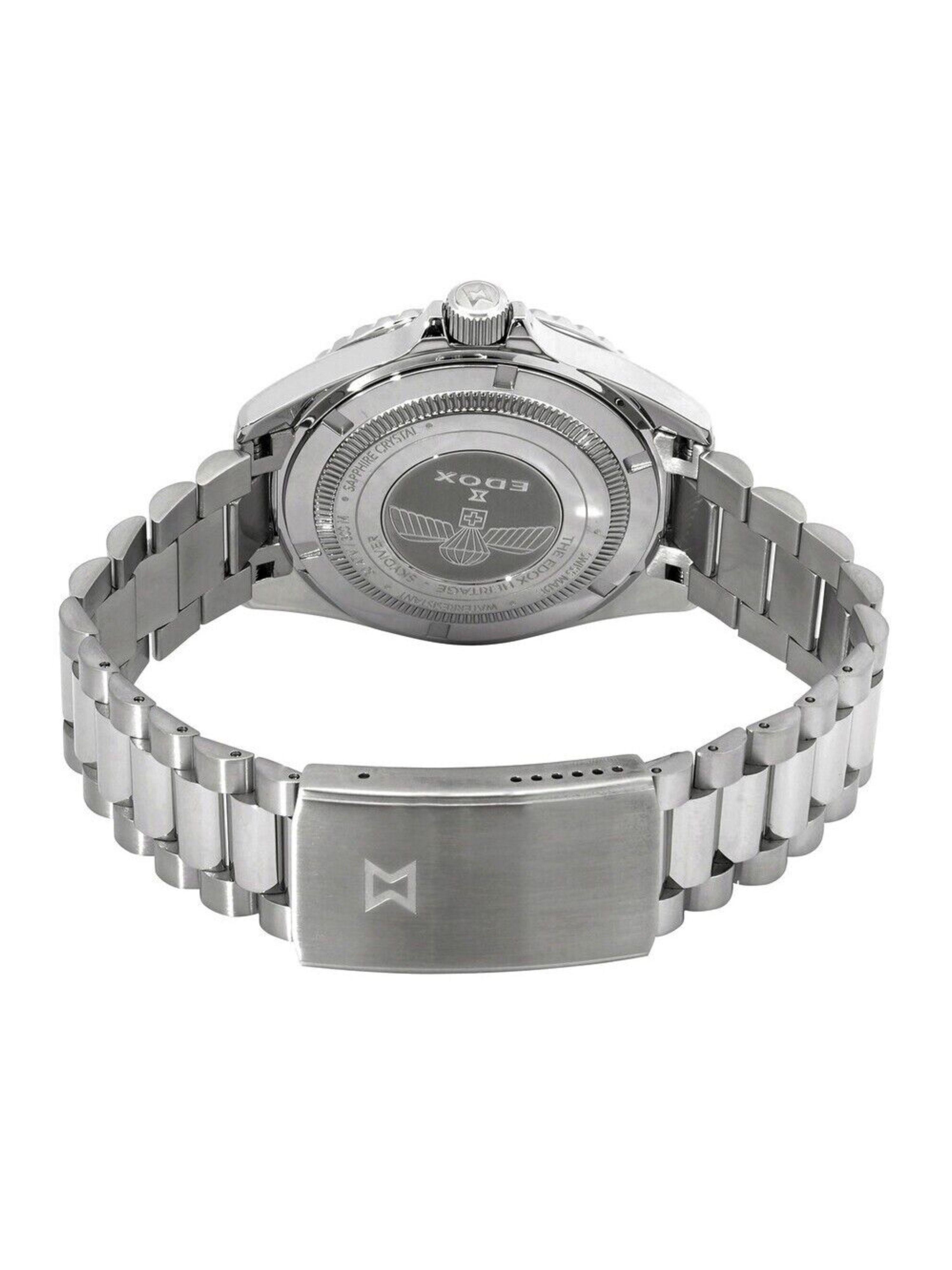 Reloj Edox Sky Diver Black Automatic Hombre -2
