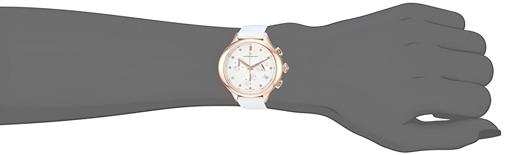 Reloj Claude Bernard White Chronograph Mujer-3
