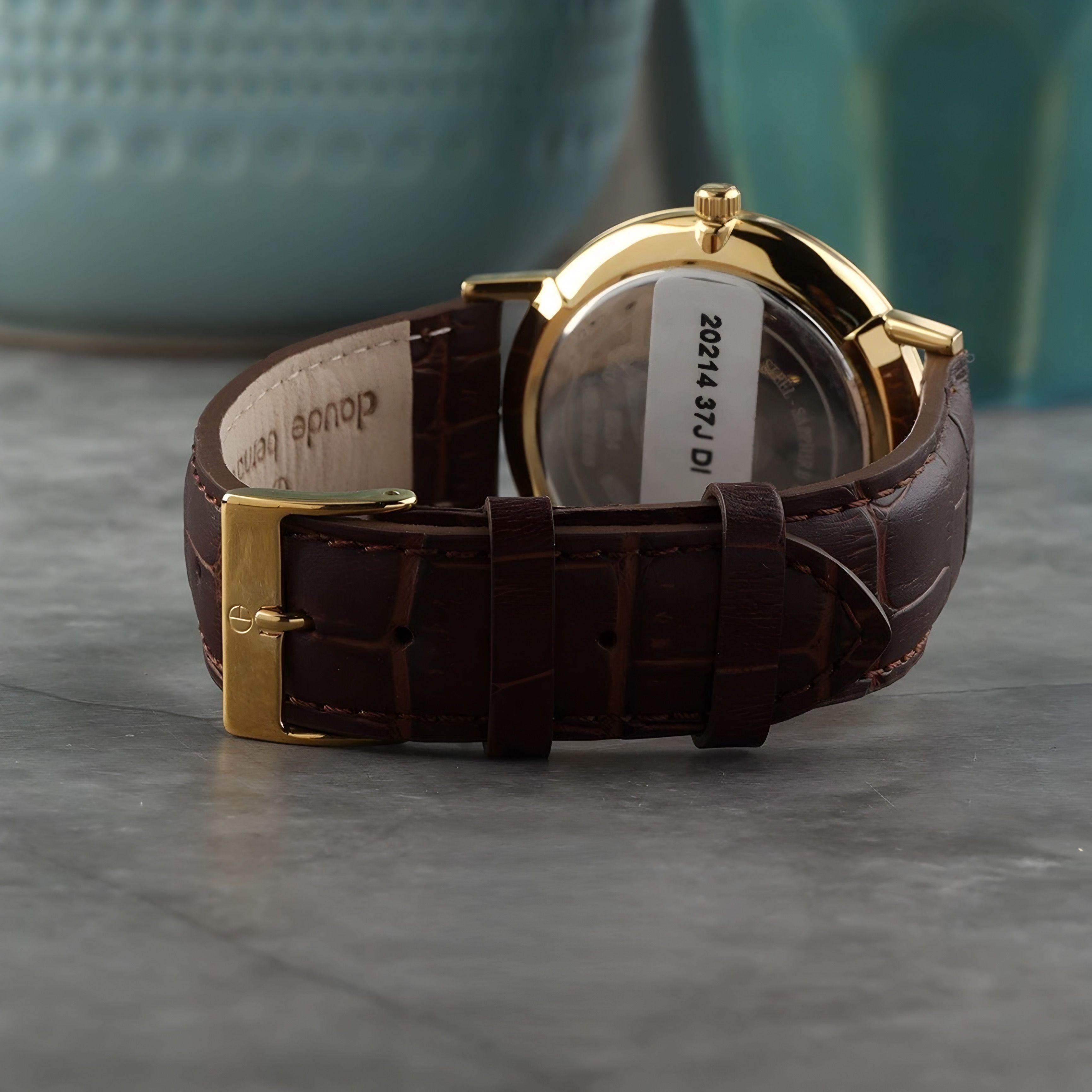 Reloj Claude Bernard Slim Line 39mm Hombre Dorado-2