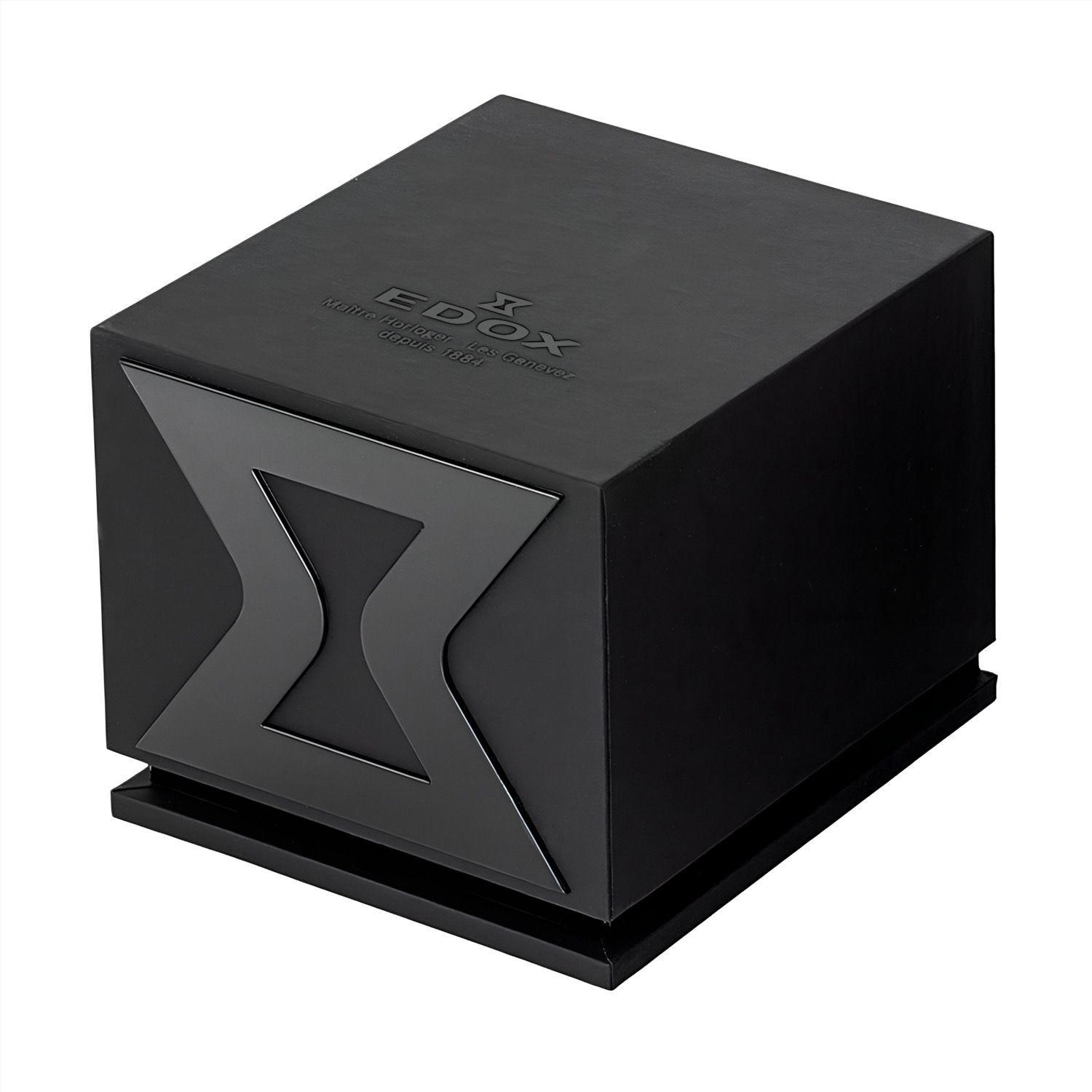 Reloj Edox Delfin The Original Chronograph Acero Esfera Negra Hombre-7