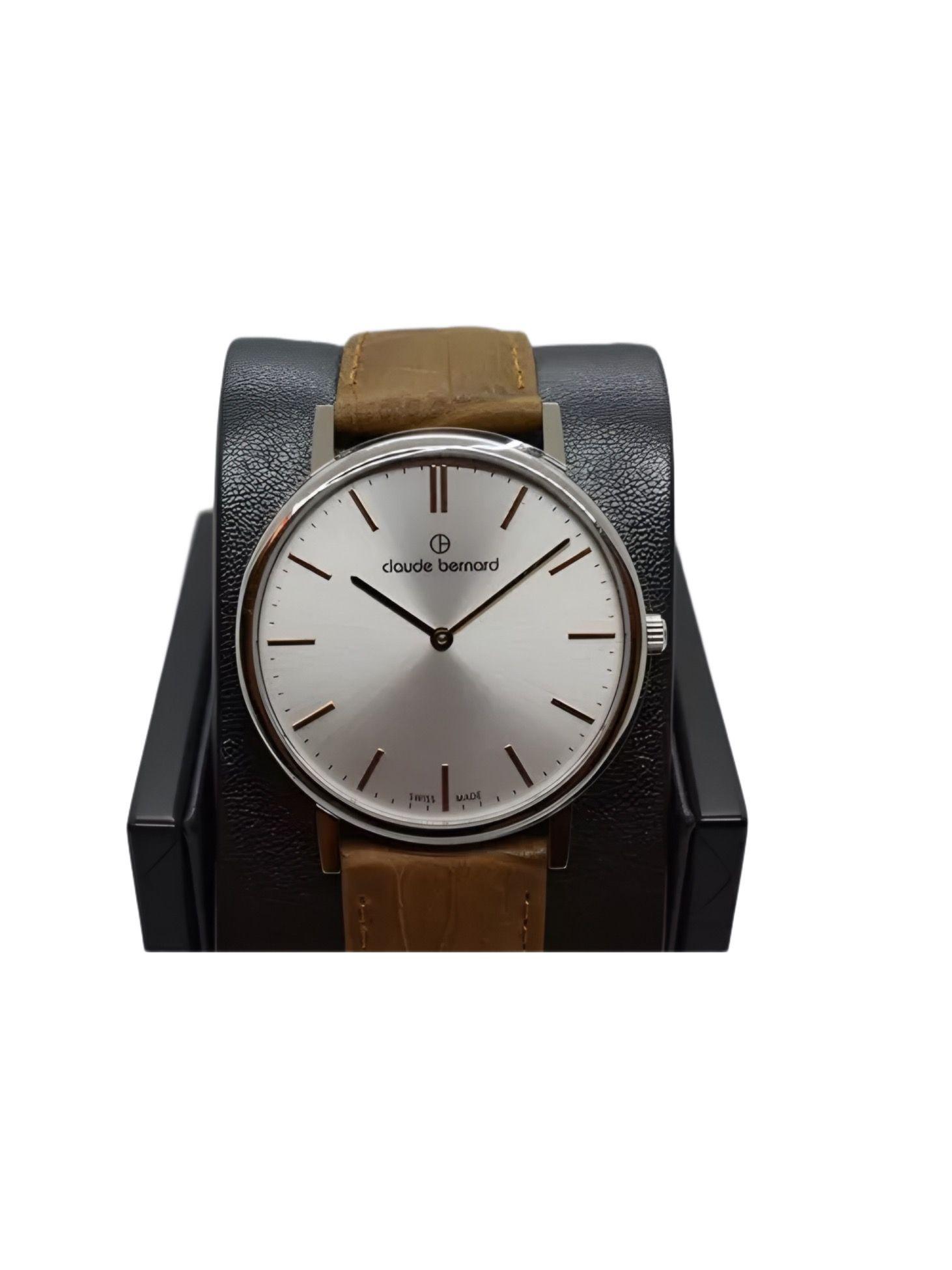 Reloj Claude Bernard Slim Line Hombre Camel 41mm-2