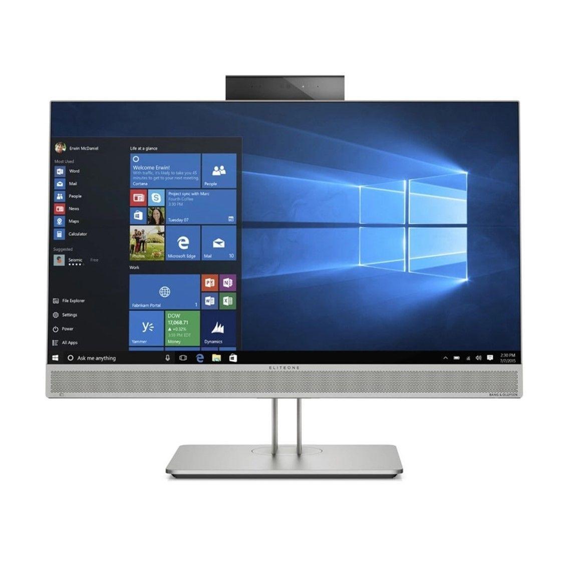 HP EliteOne 800 G4, Intel Core i7-8700, 23.8", 8GB/256GB SSD AiO NT PC- Reacondicionado-0