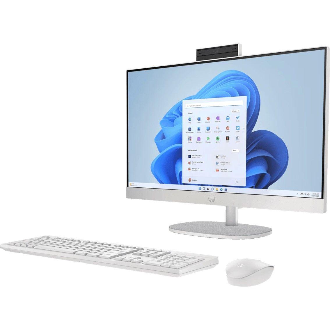 HP All-in-One 24-cr0019la, AMD Ryzen3 7320U, 23.8", 8GB/512GB SSD PC- Seminuevo-1