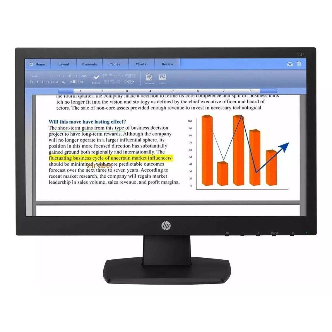 HP V194 18.5-inch HD (1366 x 768 @60Hz) Business Display- Reacondicionado-0