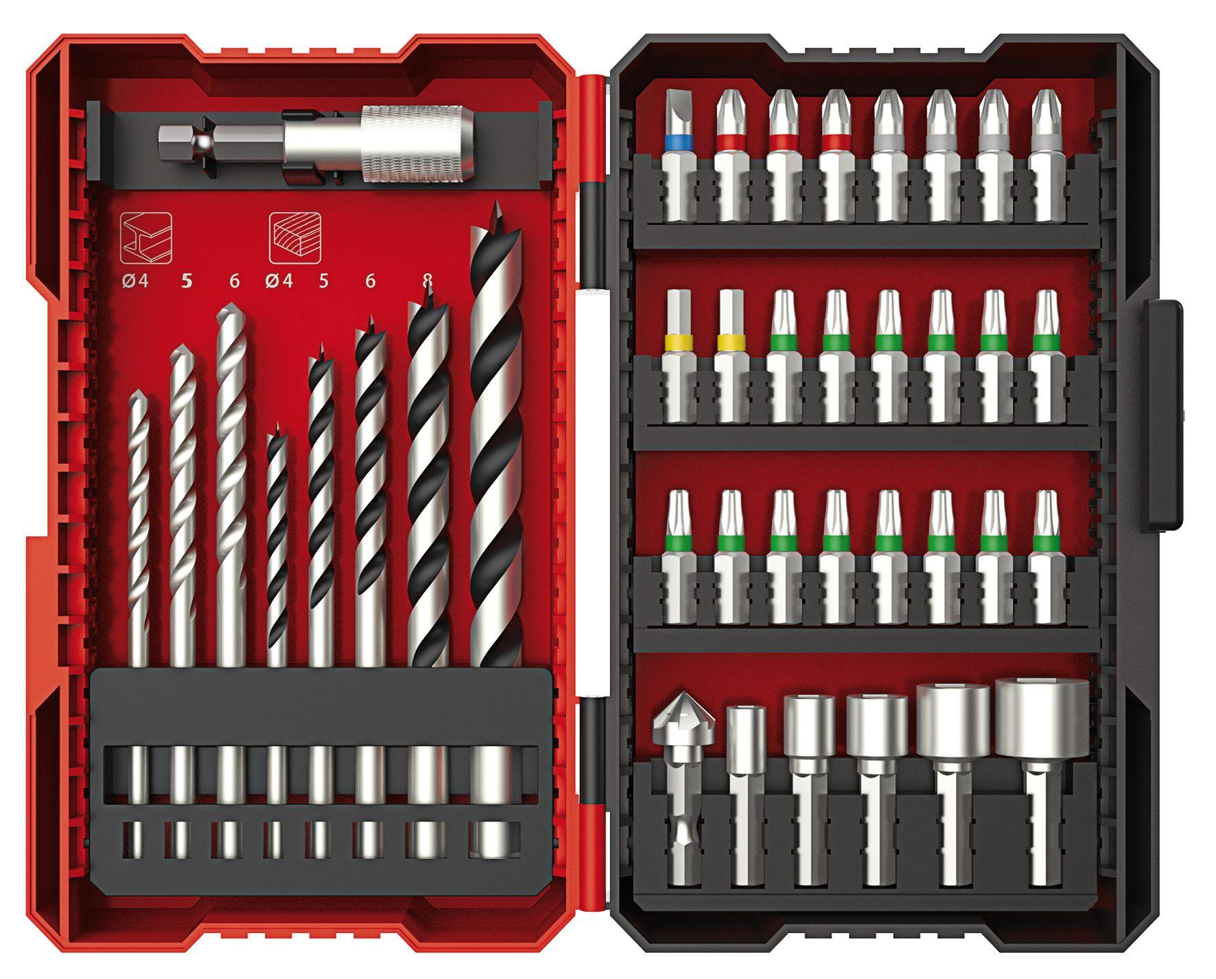 Taladro Inalámbrico +39 Accesorios + Batería y cargador Einhell-1