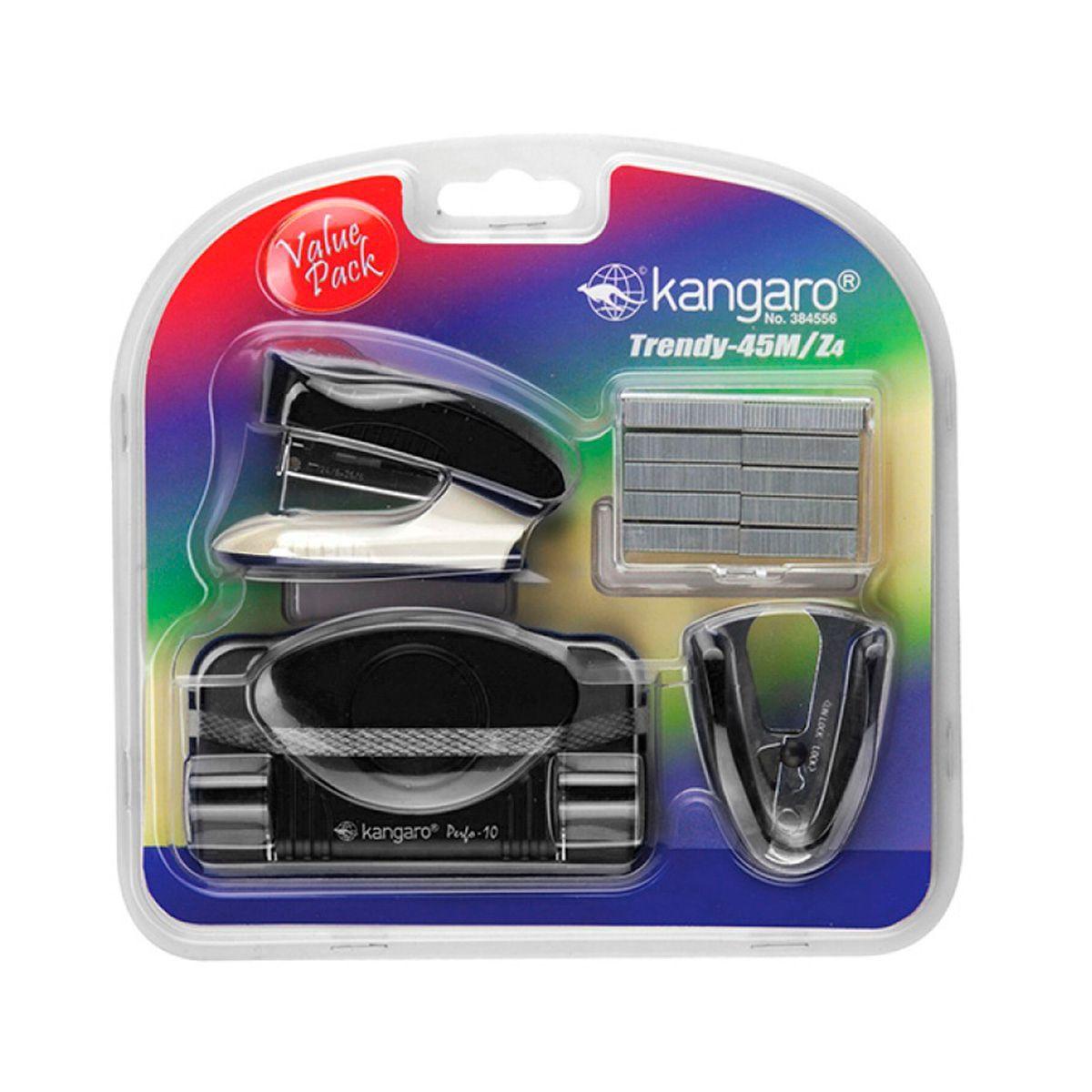 Set Perforadora + Corchetera + Corchetes + SacaCorchetes Trendy 45M/Z4 negro-0