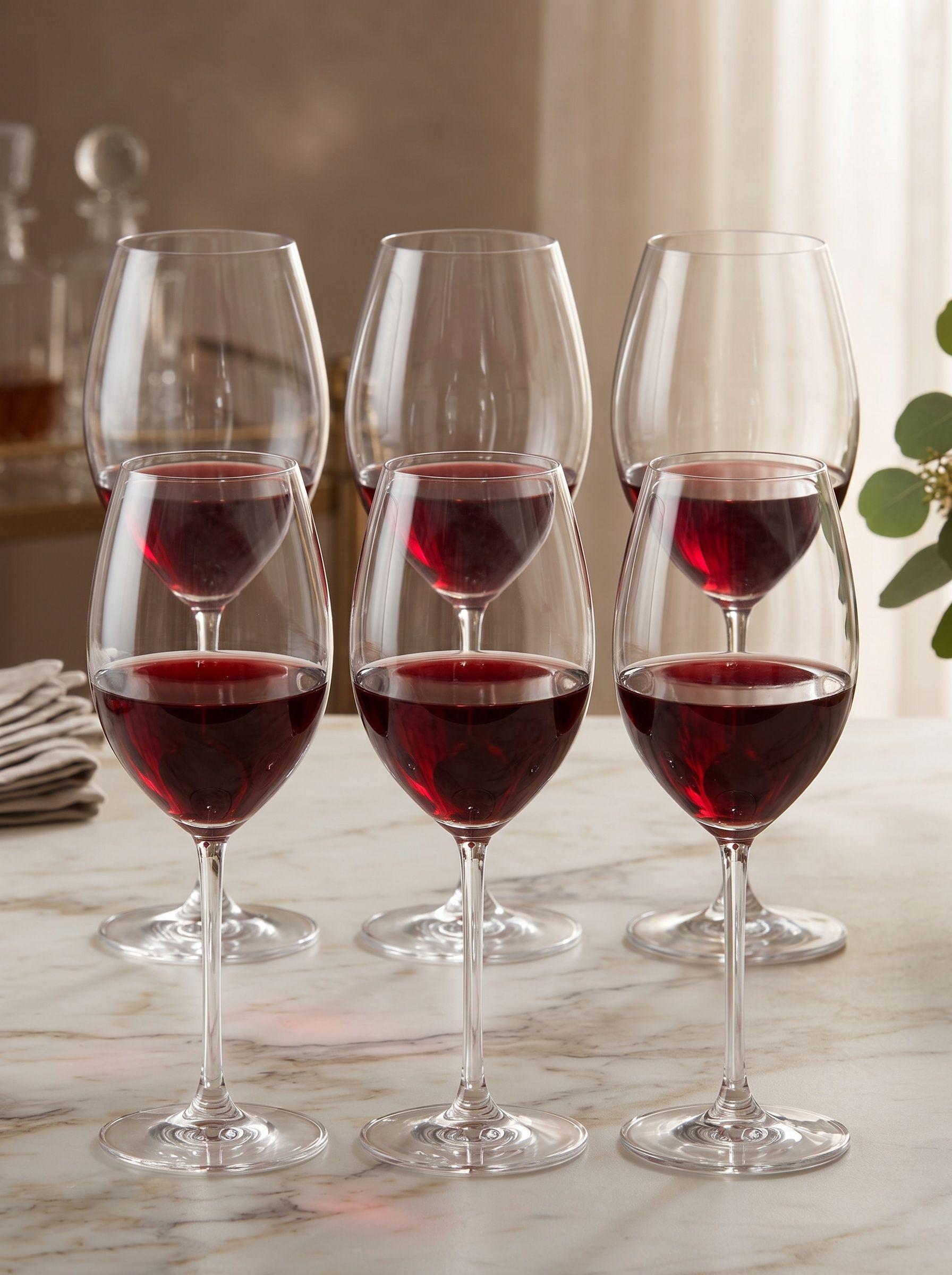 Set 6 Copas Vino y espumante Vidrio 425 ml Alemanas-3
