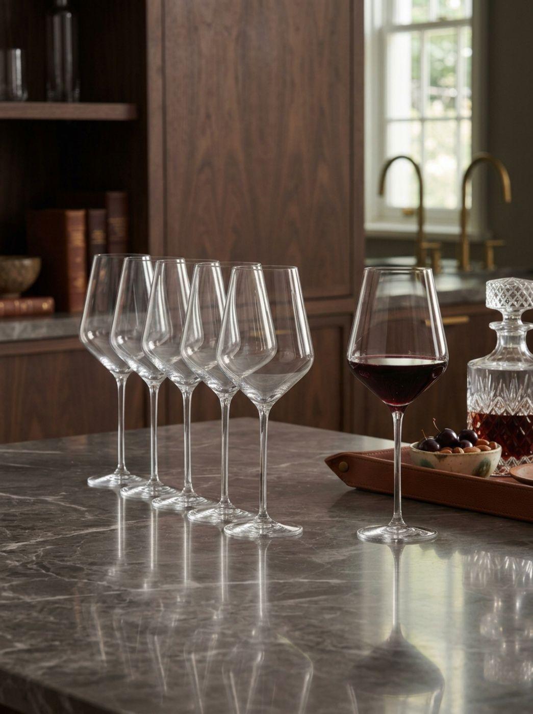Set 6 Copas Vino Tinto 570ml St lzle Lausitz Cristal Aleman-1
