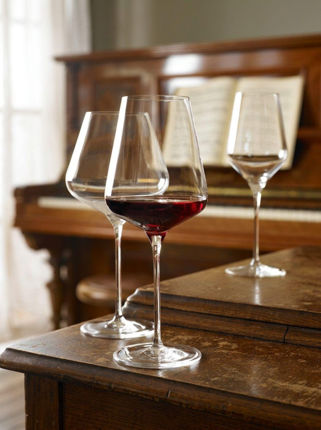 Set 6 Copas Vino Tinto 570ml St lzle Lausitz Cristal Aleman-2