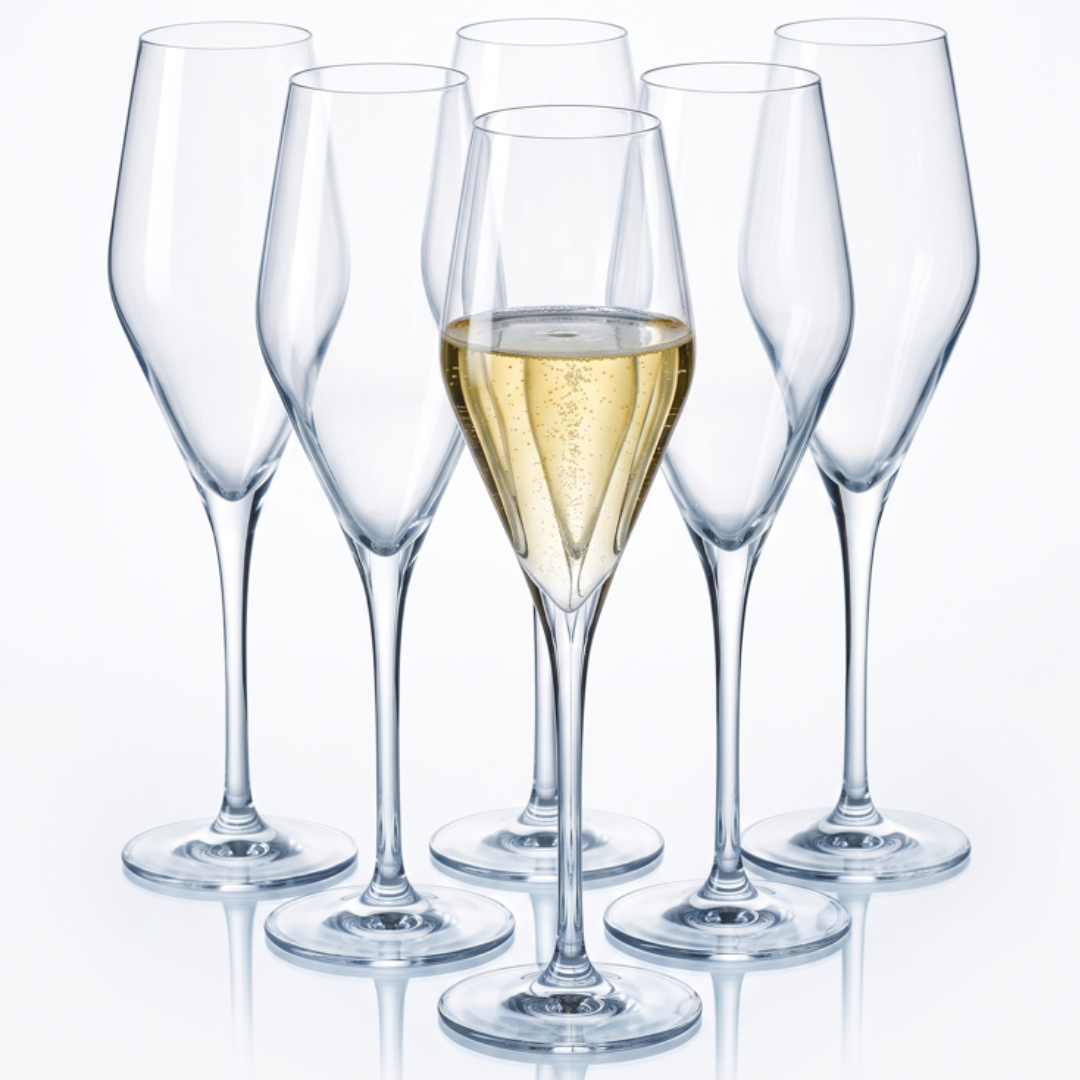 Set 6 Copas Alemanas Champagne Quatrophil de 290ml-0