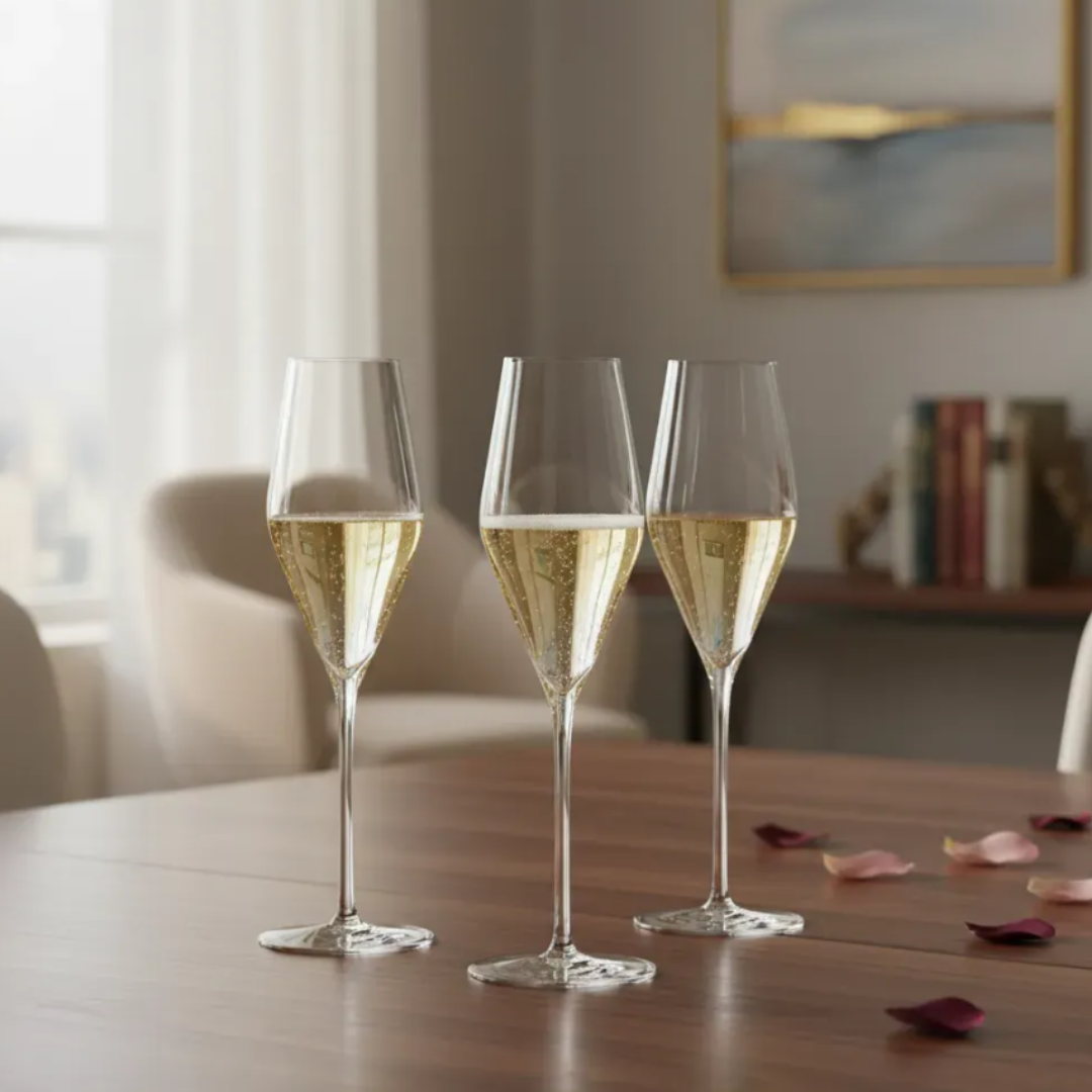 Set 6 Copas Alemanas Champagne Quatrophil de 290ml-3