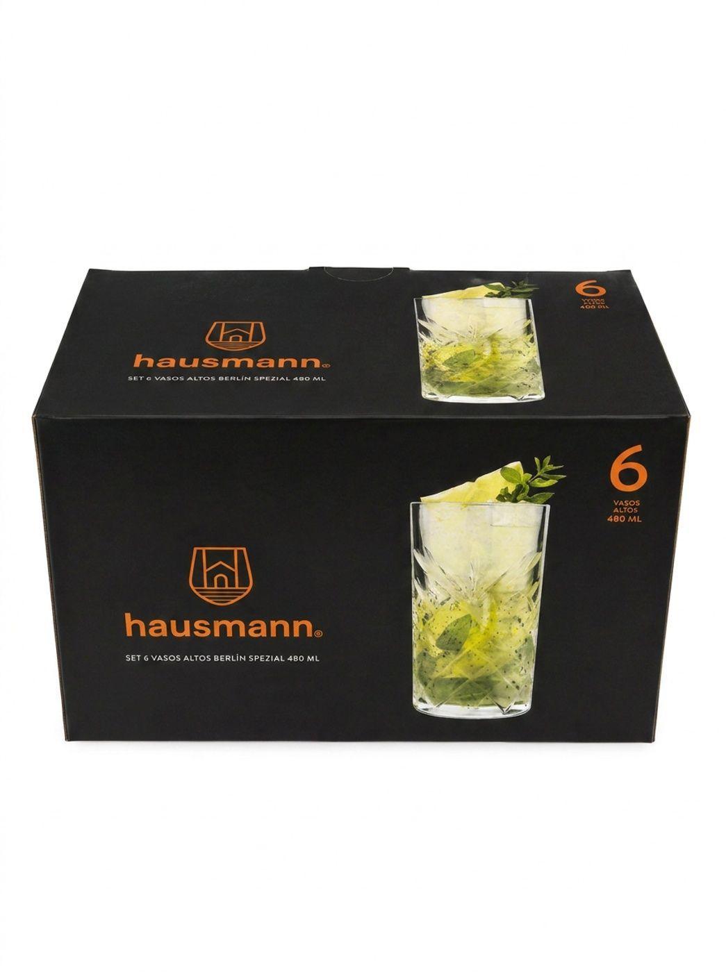 Set 6 Vasos De Vidrio Bebidas Cocteles 480ml Berlin Hausmann-4