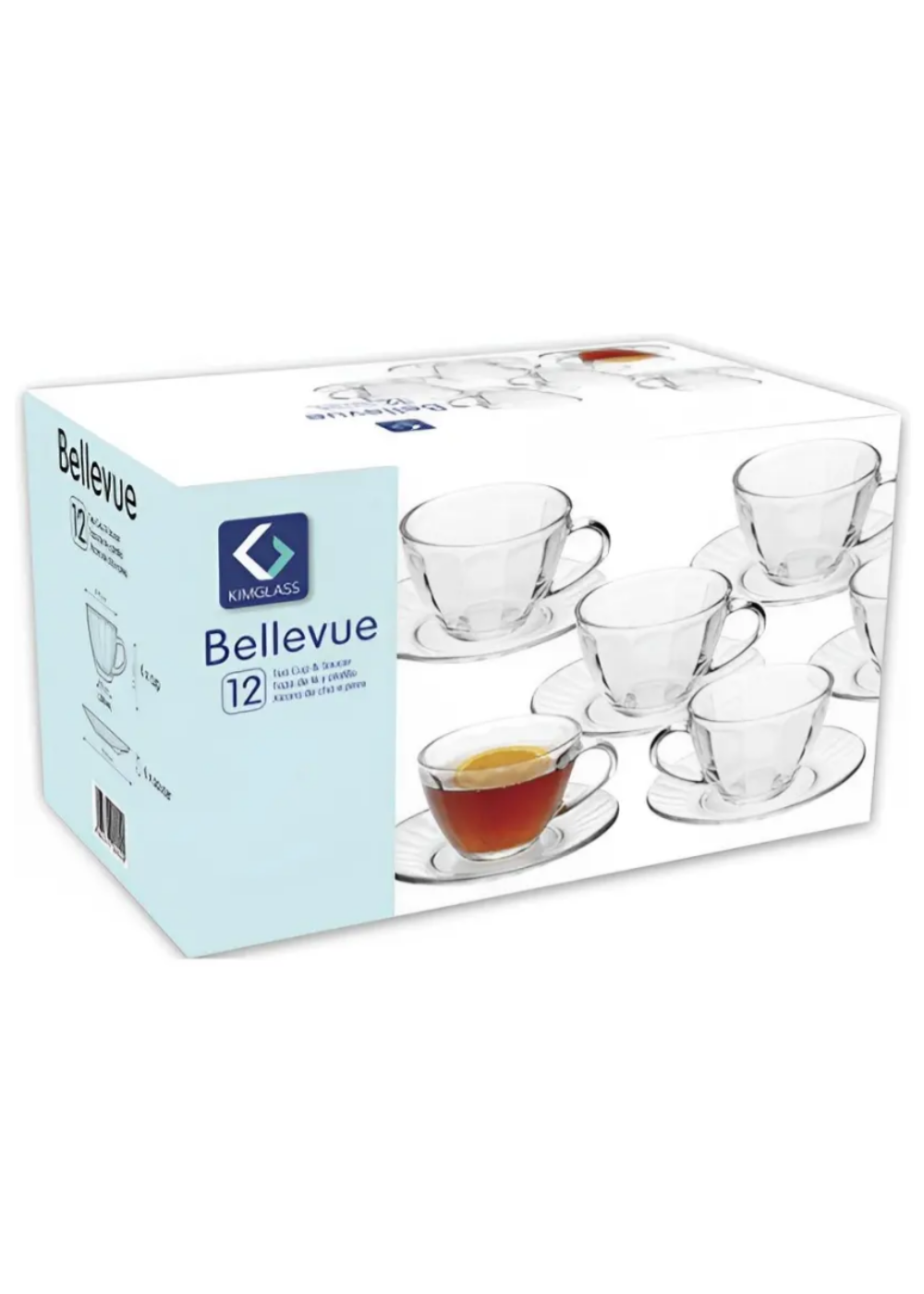Juego De 6 Tazas Para Caf T 230ml 6 Platillos-2