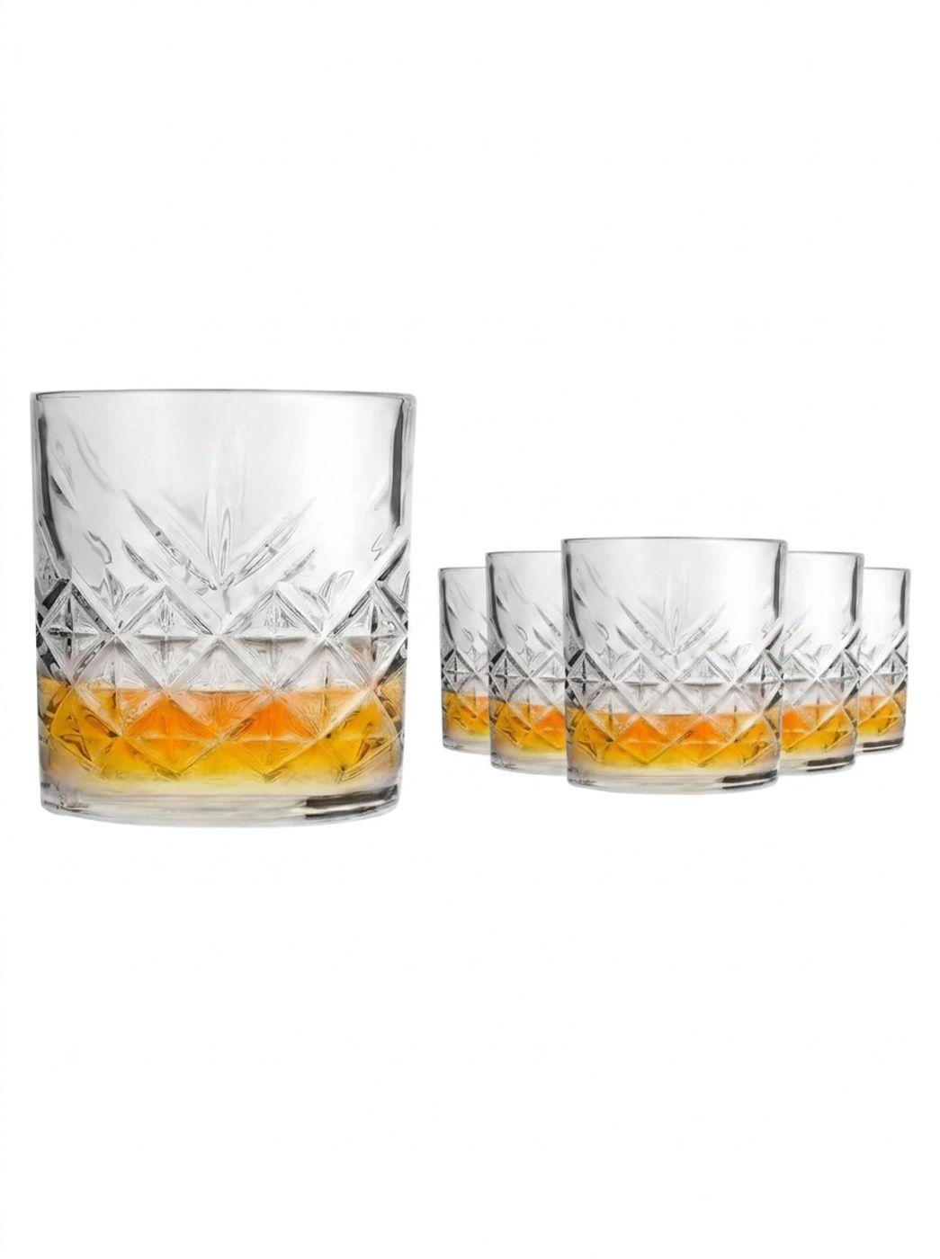 Set 6 Vasos Bajos De Vidrio Whisky 340ml Berlin Hausmann-1
