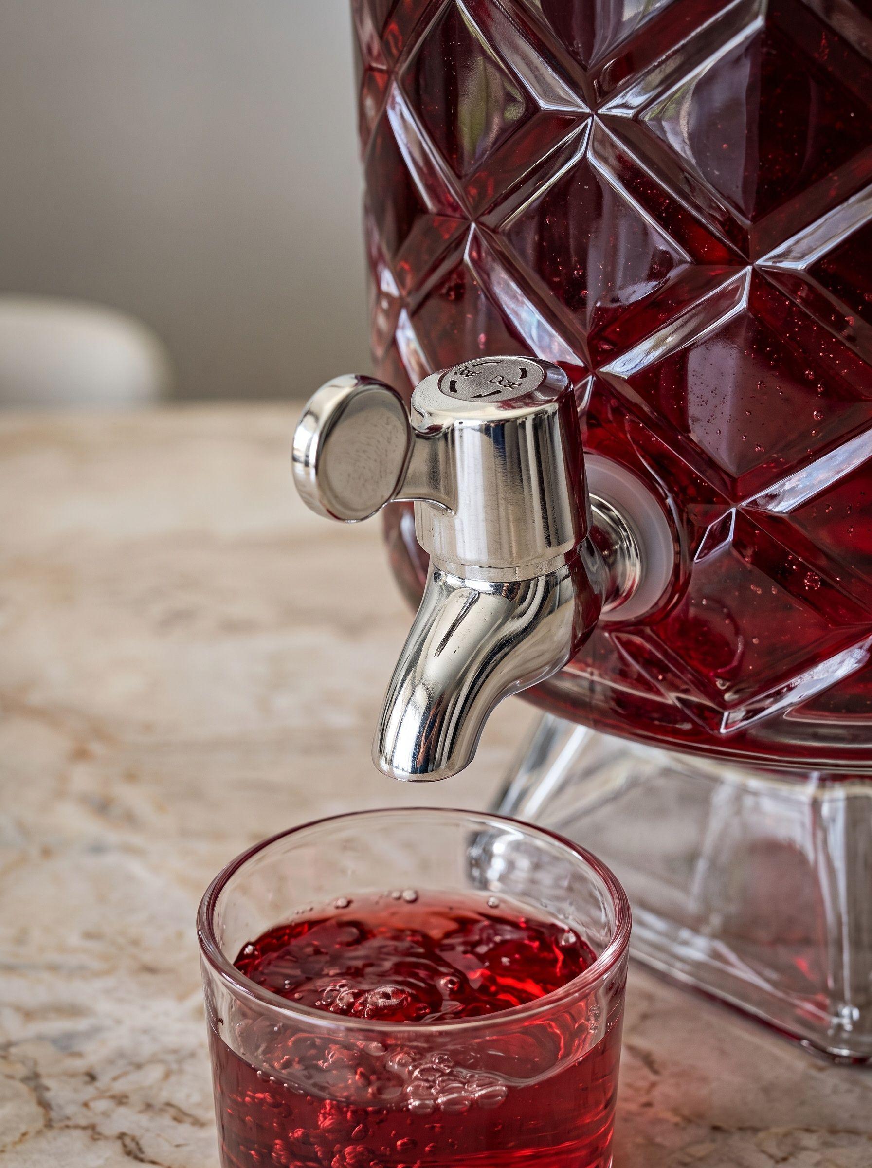 Dispensador De Bebidas Vidrio 3 Litros Con Pedestal Y Llave-3