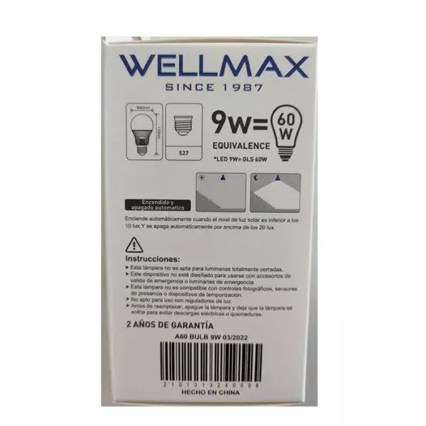 AMPOLLETA LED BULLET 9W CON SENSOR CREPUSCULAR-1