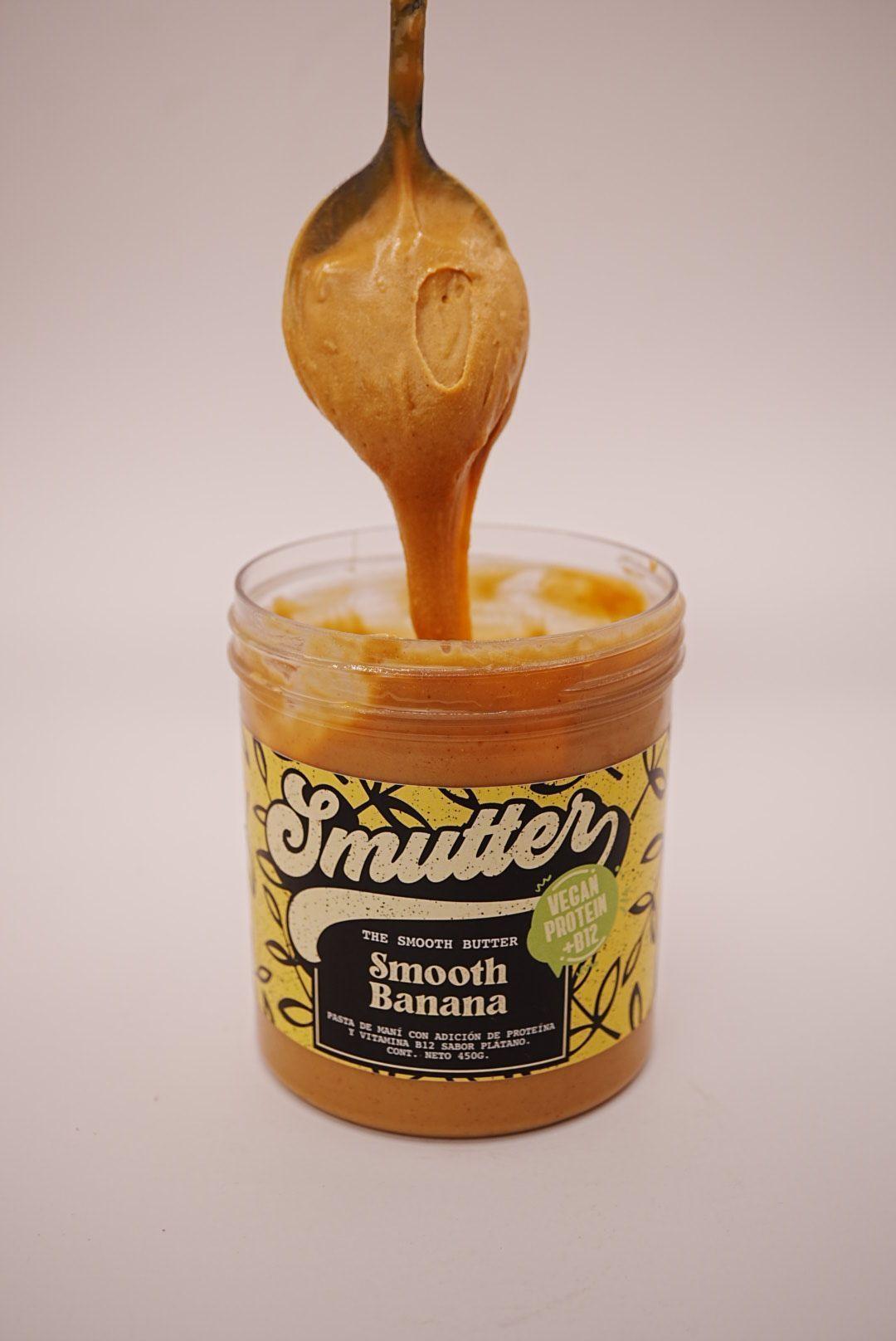 Mantequilla de Mani Smooth Banana con proteina vegana y B12-2