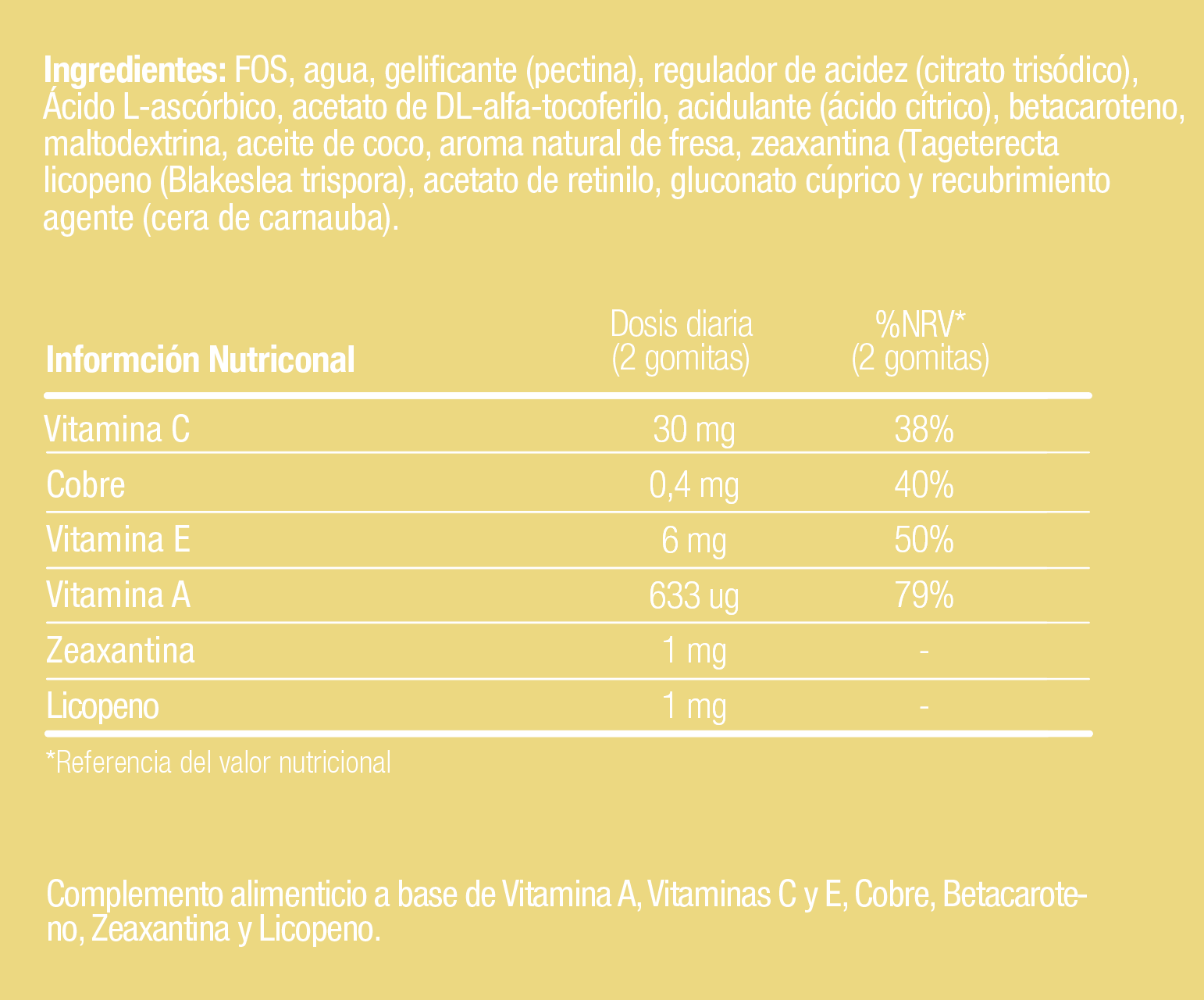Gomitas de betacaroteno + minerales + vitaminas-2