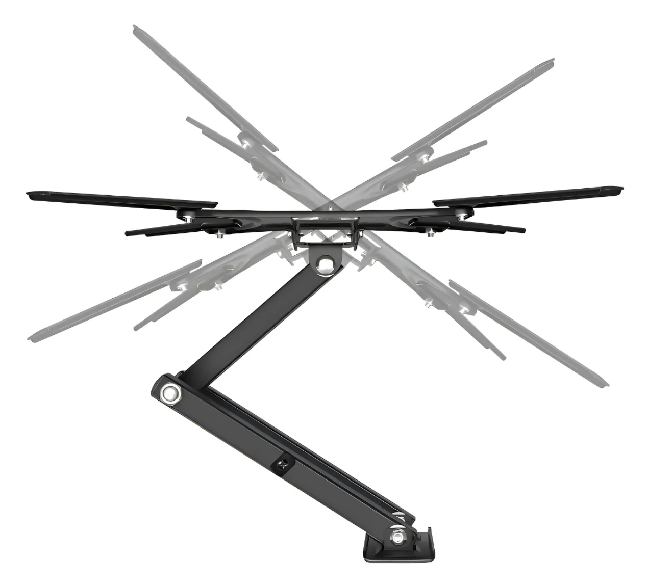 Soporte Para Television De 32 A 55 Ultradelgado Con Brazo Color Negro-3