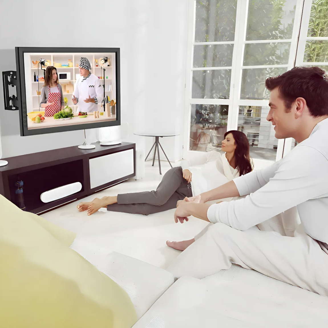 Soporte Para Television De 32 A 55 Ultradelgado Con Brazo Color Negro-5