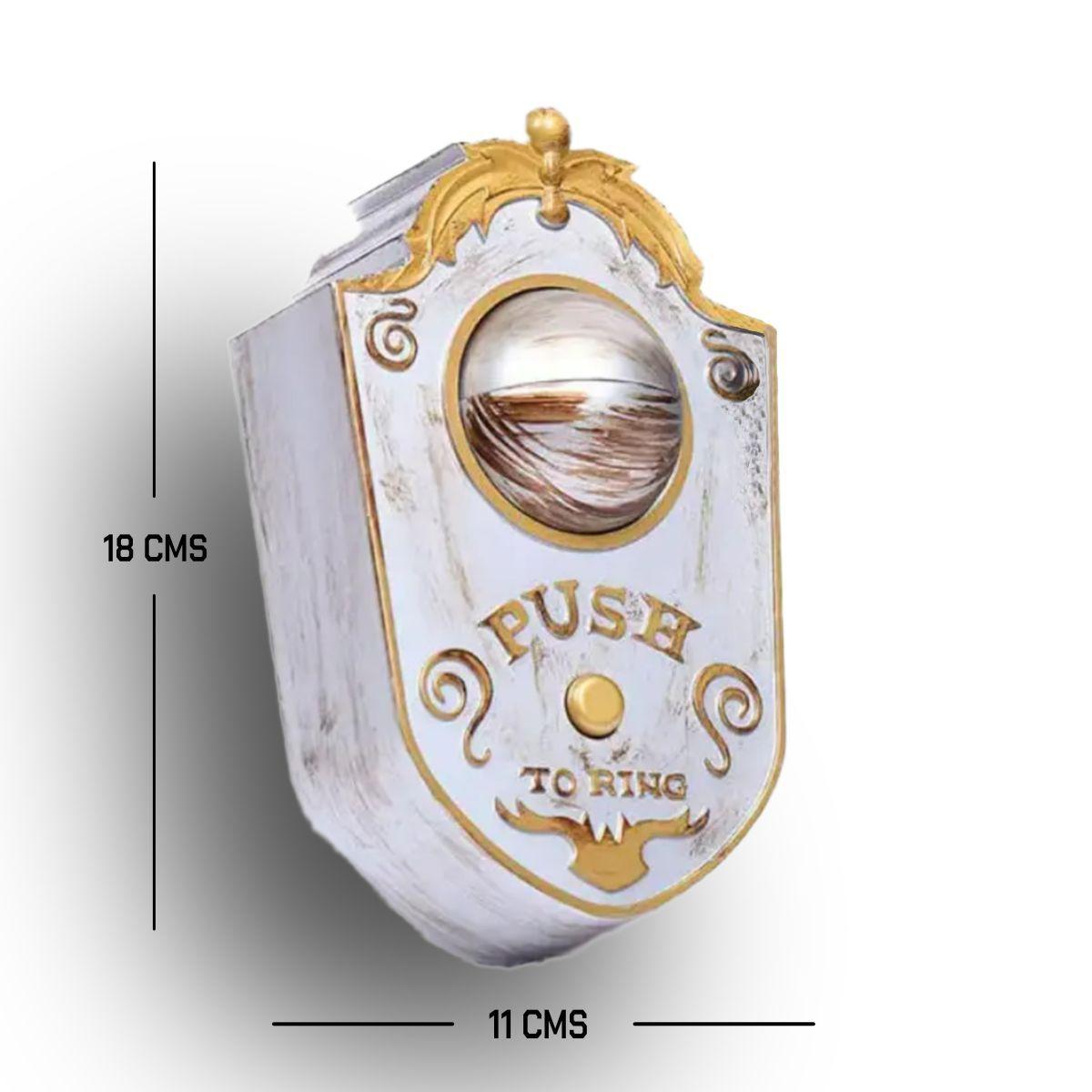 TIMBRE DE PUERTA OJO ANIMADO BLANCO CON DORADO-1