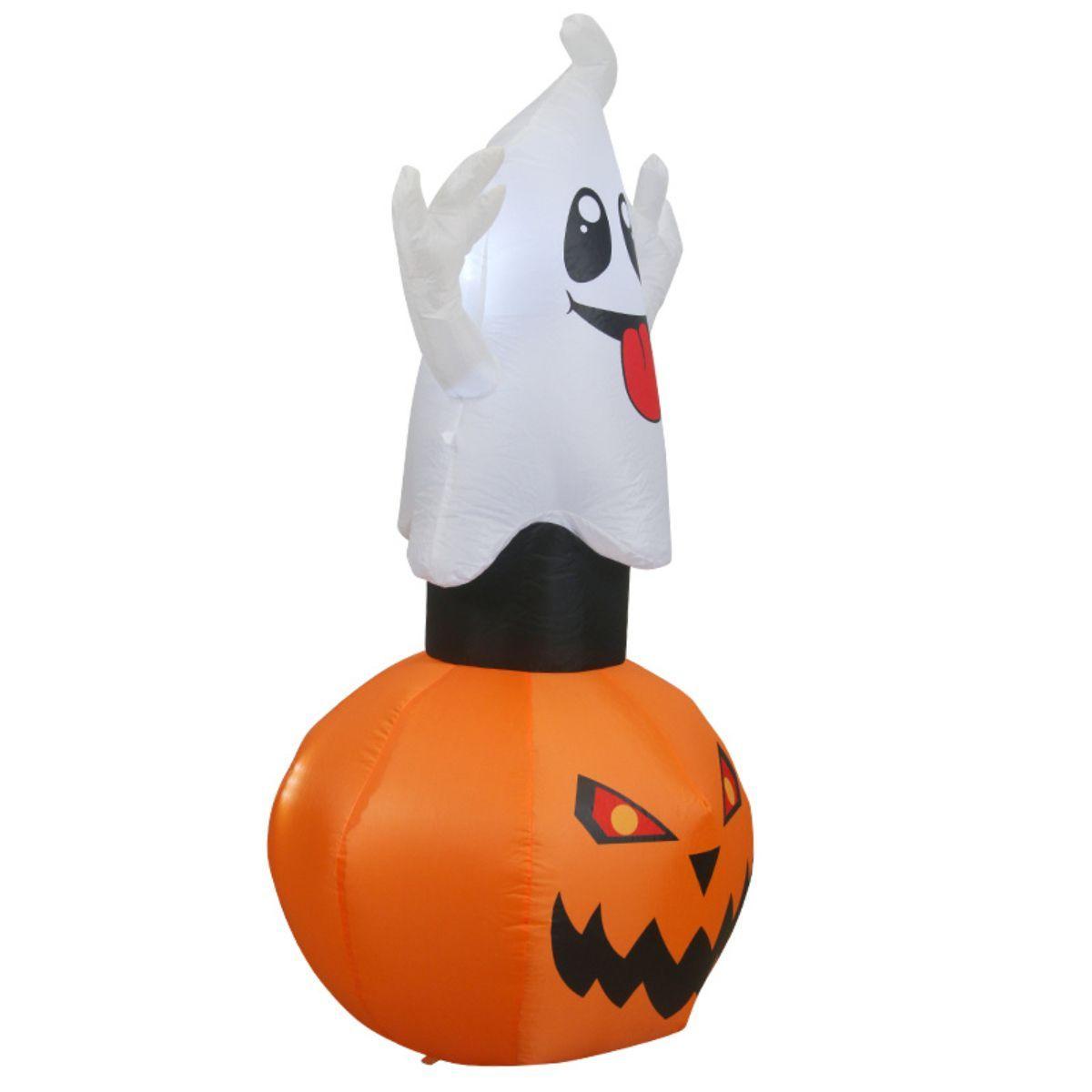 Fantasma con Calabaza Inflable LED 1 5M-2