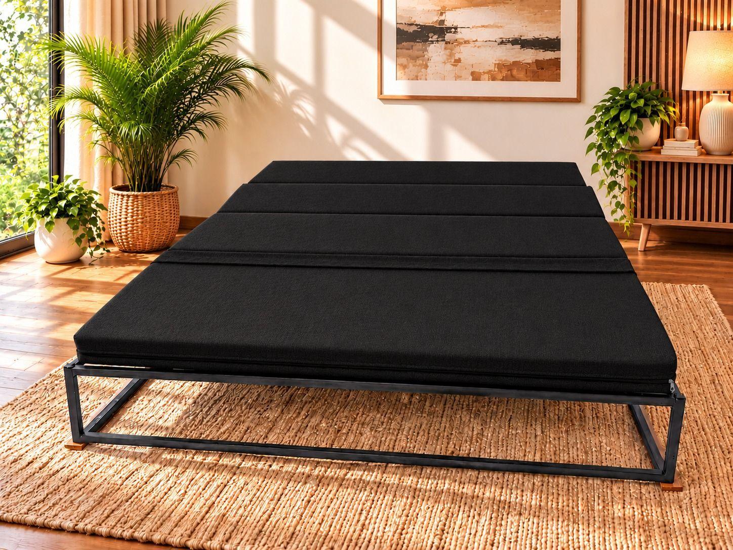 Futon Folk 2.0 Plazas " Negro"-2
