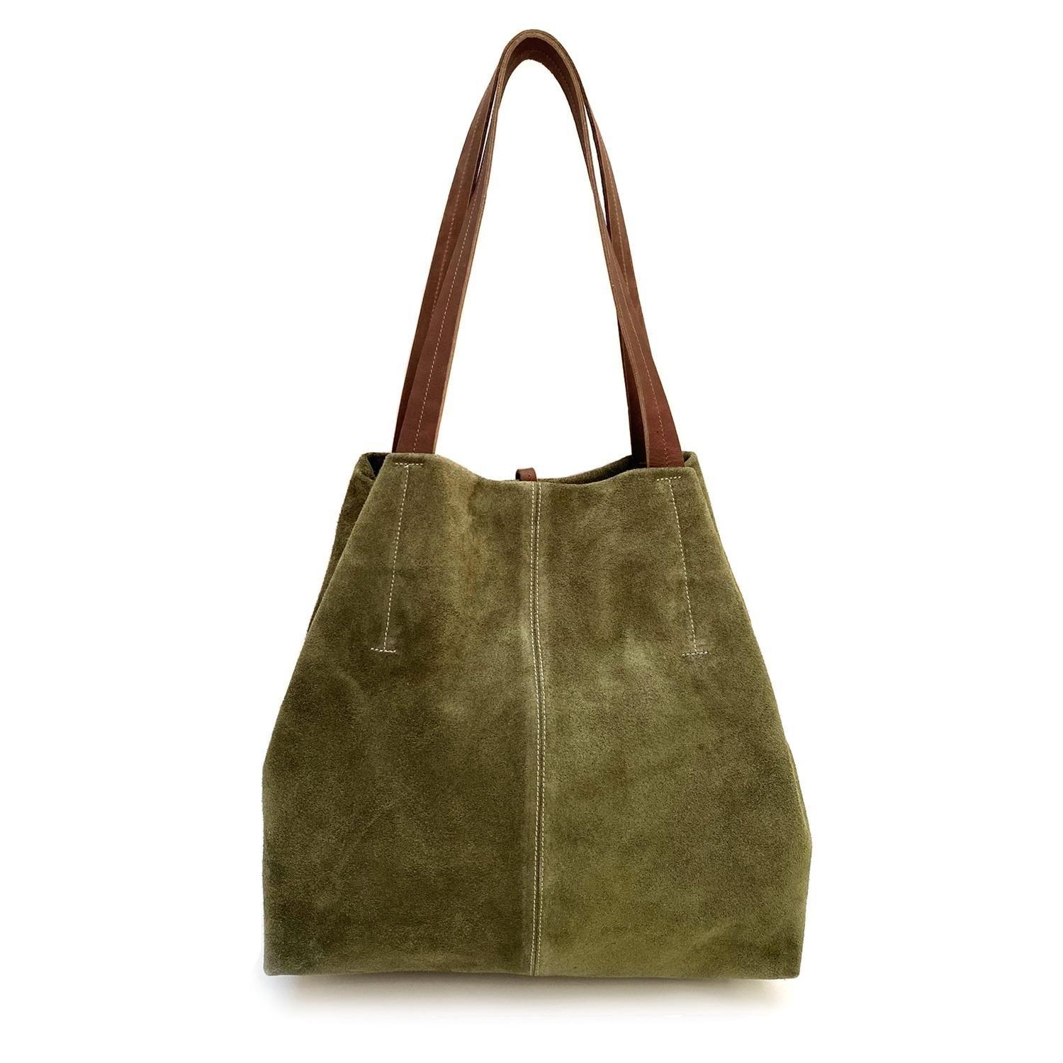 Cartera de cuero modelo JANE Oliva-2
