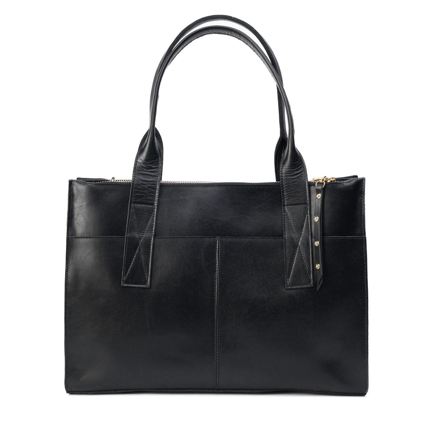 Cartera ejecutiva de cuero modelo ALFONSINA Negro-3