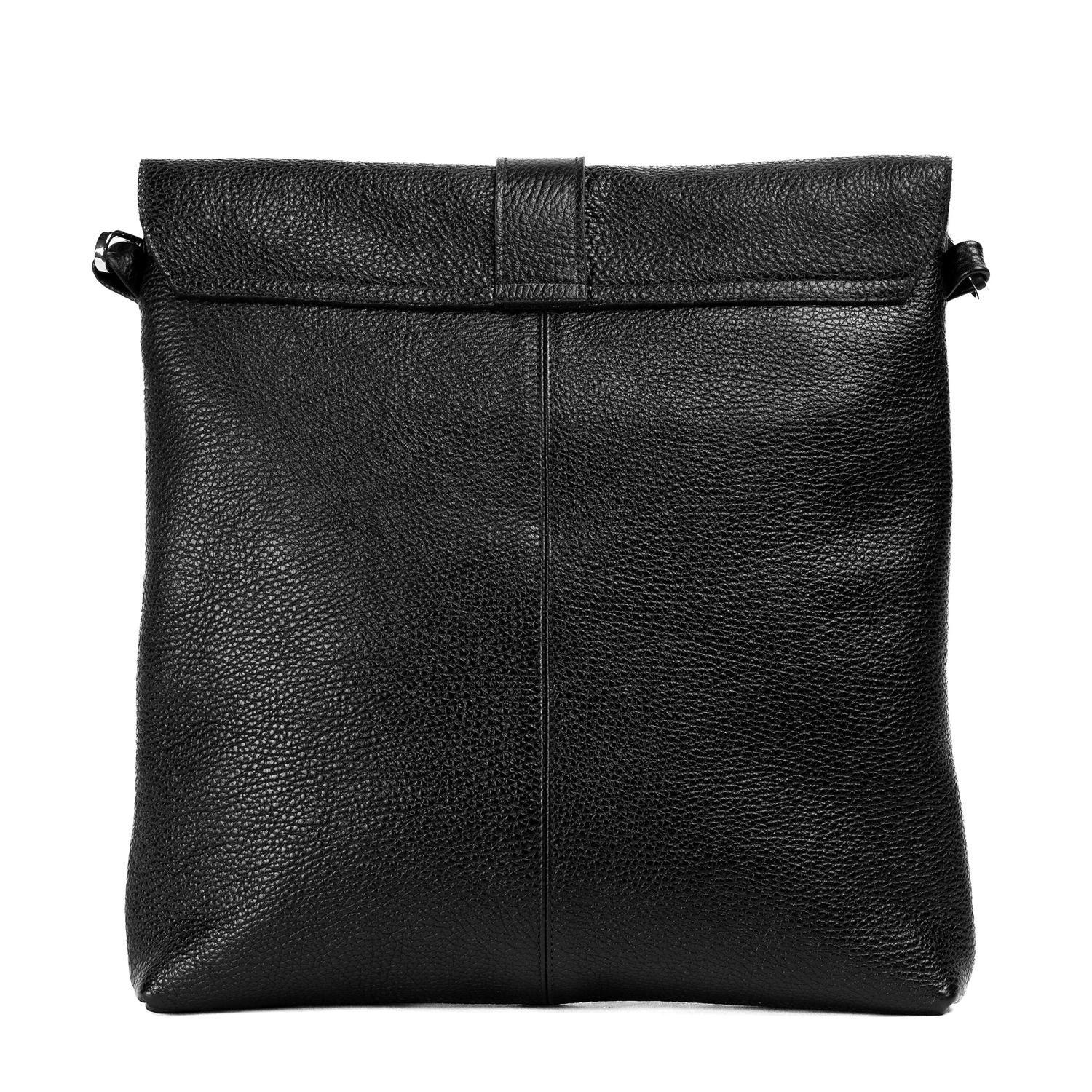 Bandolera de cuero modelo PAZ negro-3