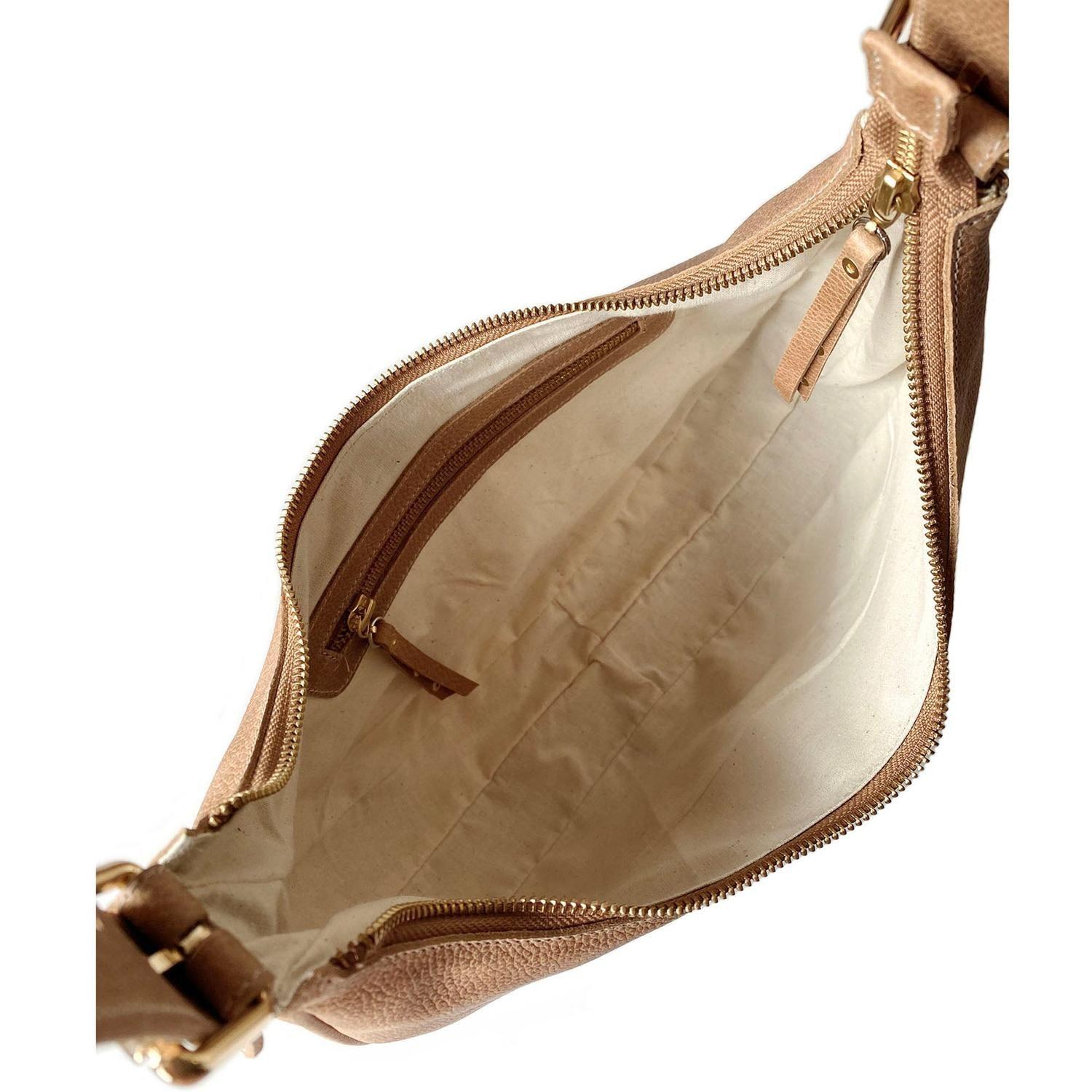 Cartera de cuero modelo ISIDORA Tostado-5