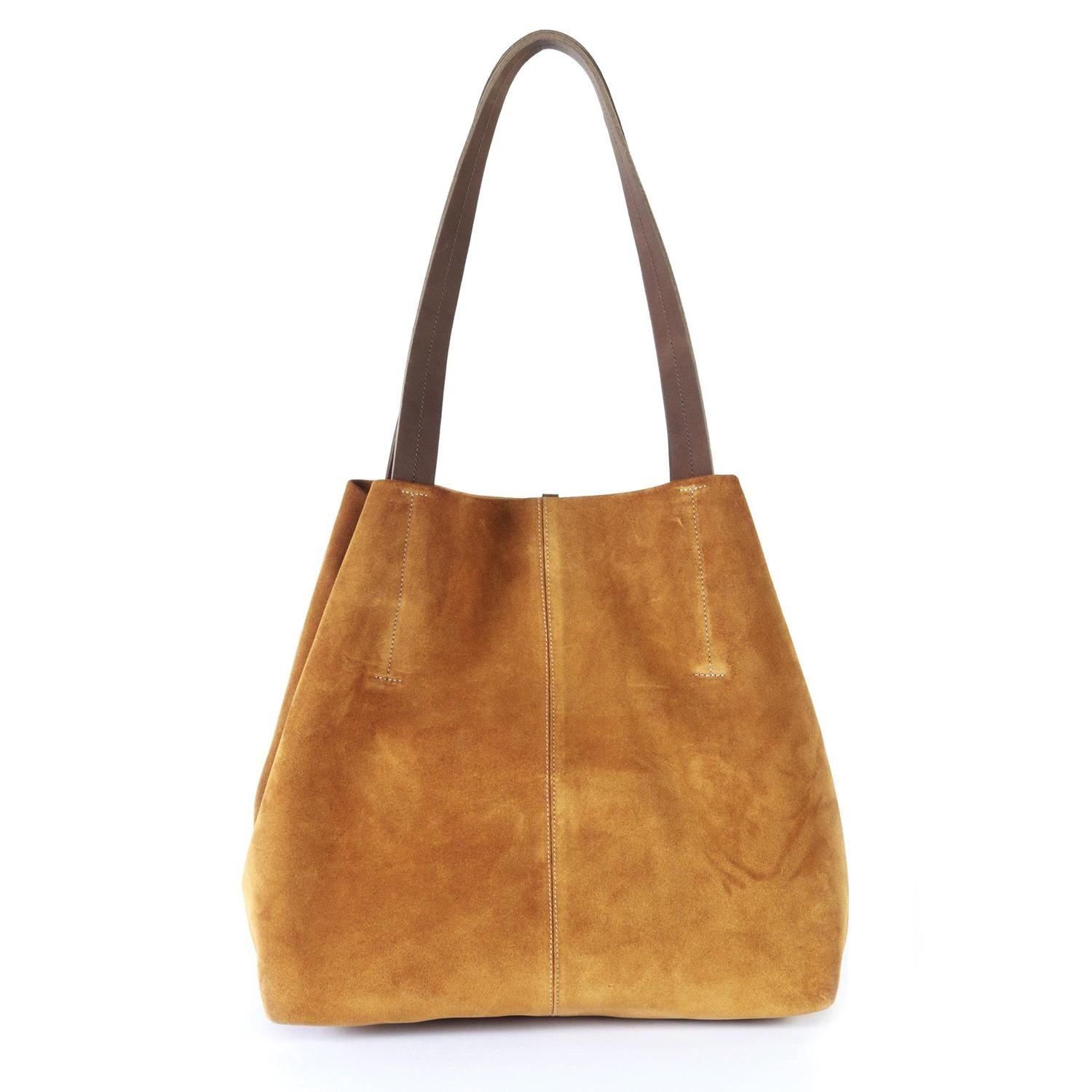 Cartera de cuero modelo JANE Tostado-2