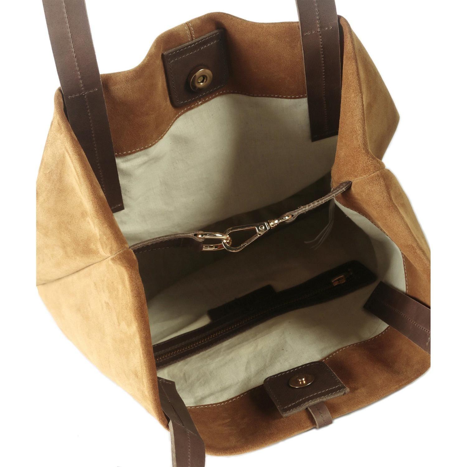 Cartera de cuero modelo JANE Tostado-3