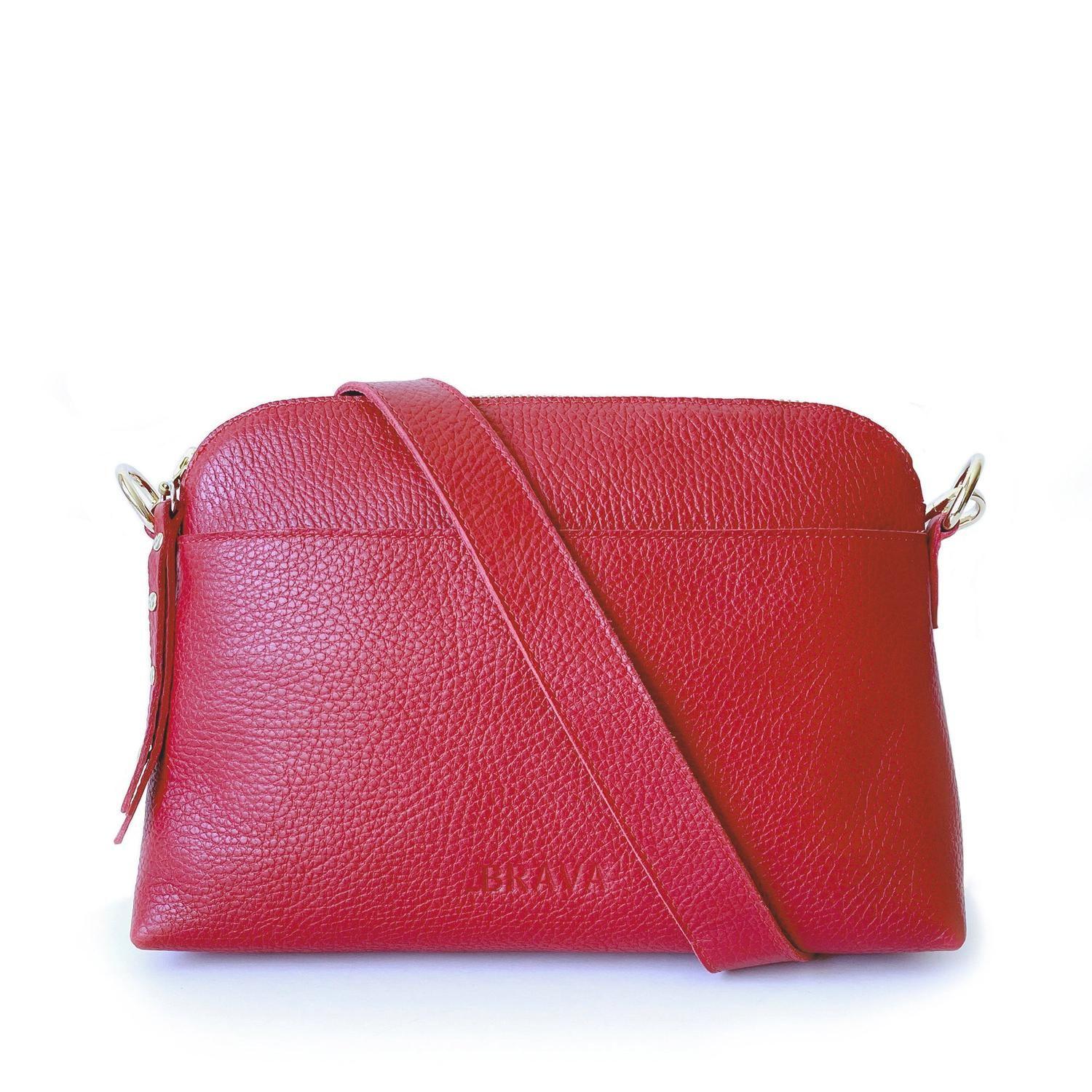 Cartera de cuero modelo MAITE Rojo-0