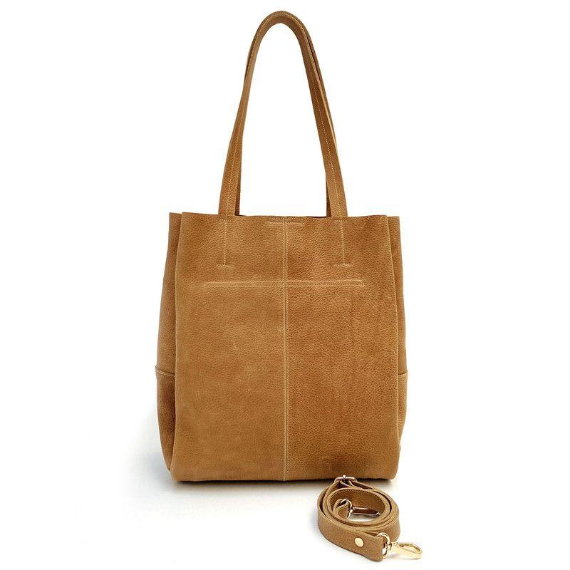 Cartera de cuero modelo Simone Miel-2