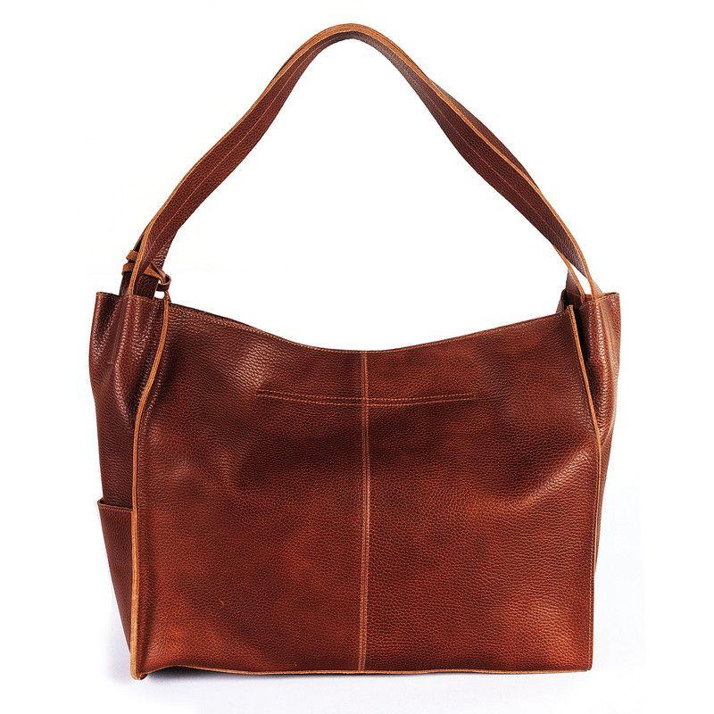 Cartera de cuero modelo Frida Cognac-2