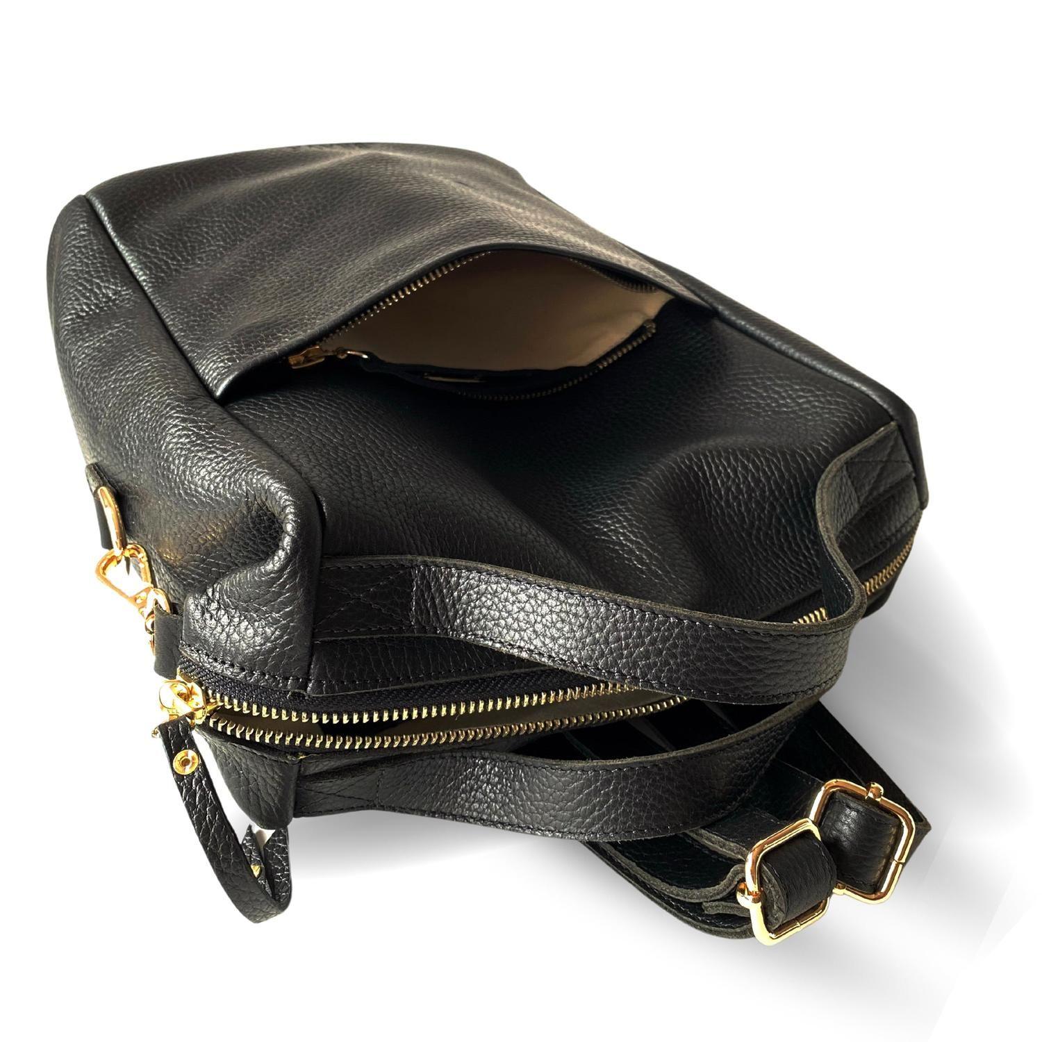 Mochila de cuero modelo MATILDE Negro-4