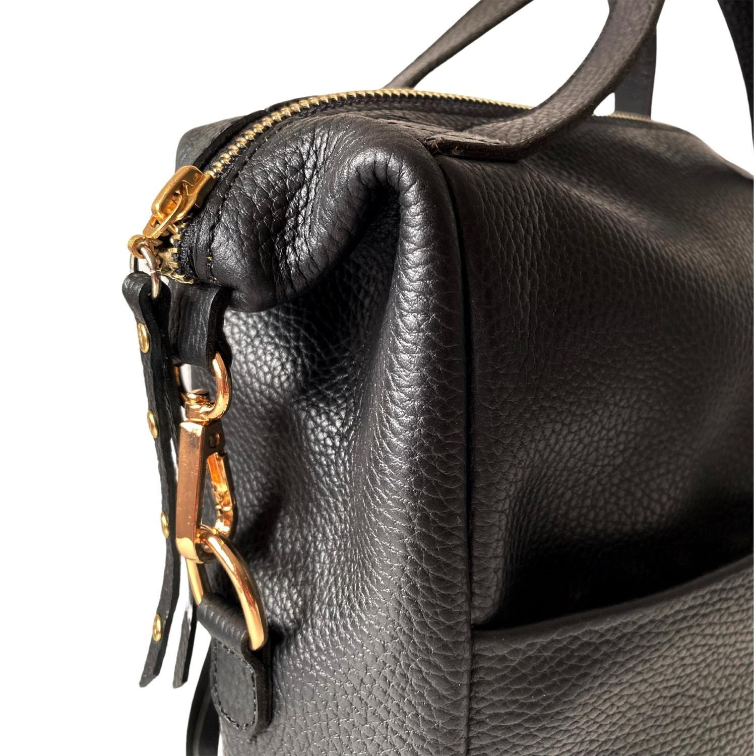 Mochila de cuero modelo MATILDE Negro-5