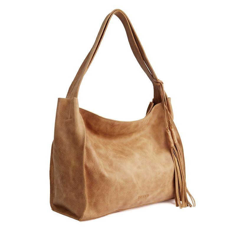 Cartera de cuero modelo Frida Miel-1